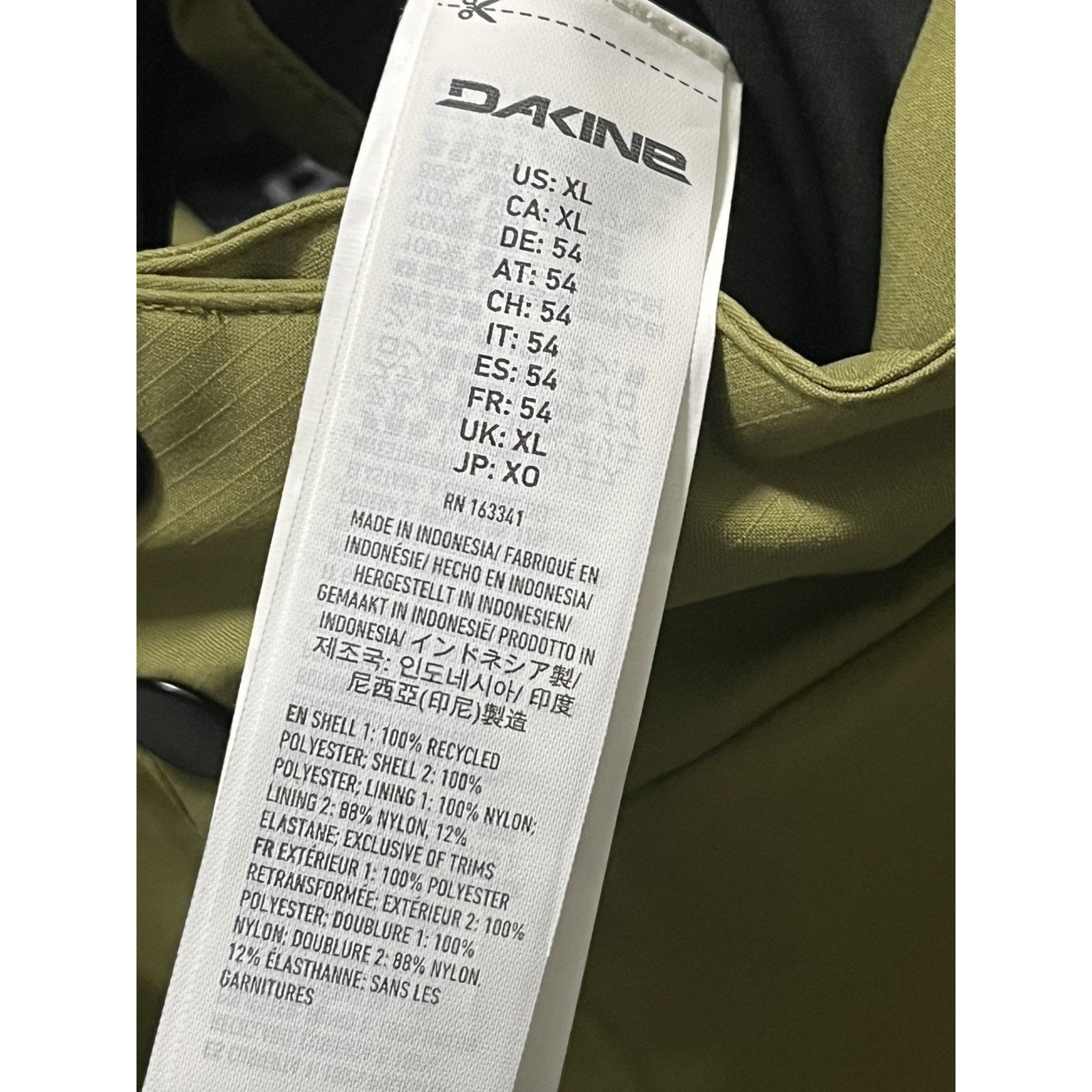 Dakine Dakine Men XL Sender Stretch 3L Snow Pants Waterproof Green Size US 42 / EU 58 - 6 Thumbnail