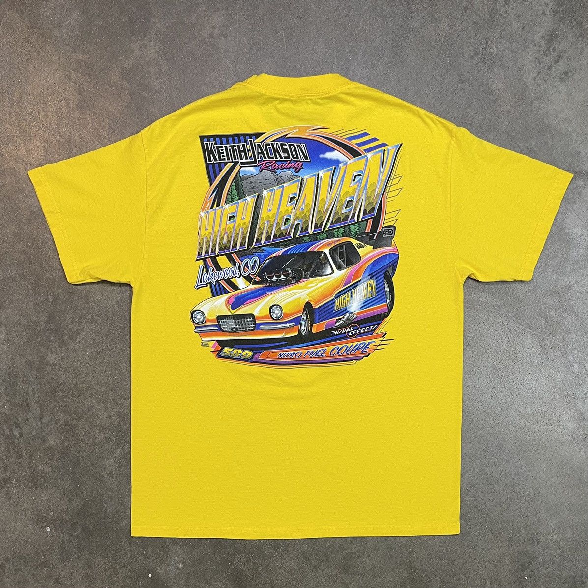 Alstyle Vintage Keith Jackson Racing 2000s Double Sided T Shirt Size US XL / EU 56 / 4 - 1 Thumbnail