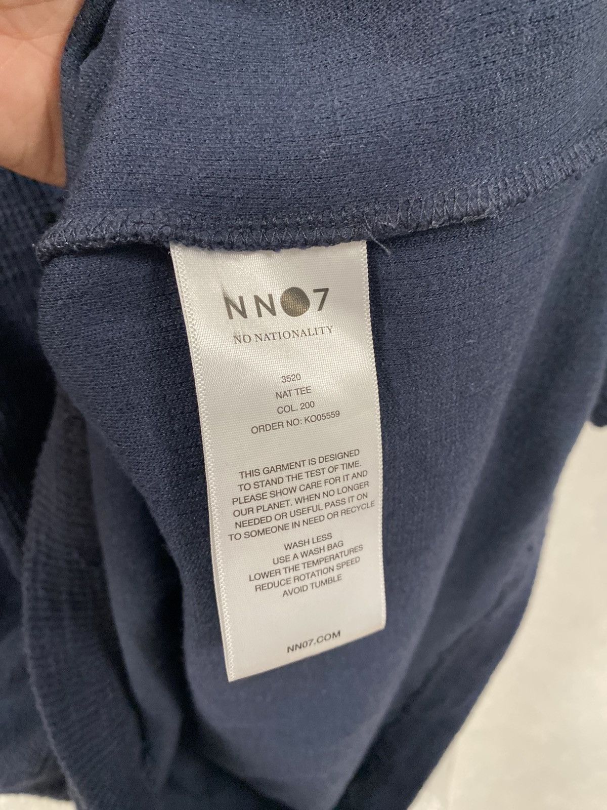 NN07 NN07 No Nationality Dark Blue Oversized T-shirt Nat Tee Sz:S Size US M / EU 48-50 / 2 - 5 Thumbnail
