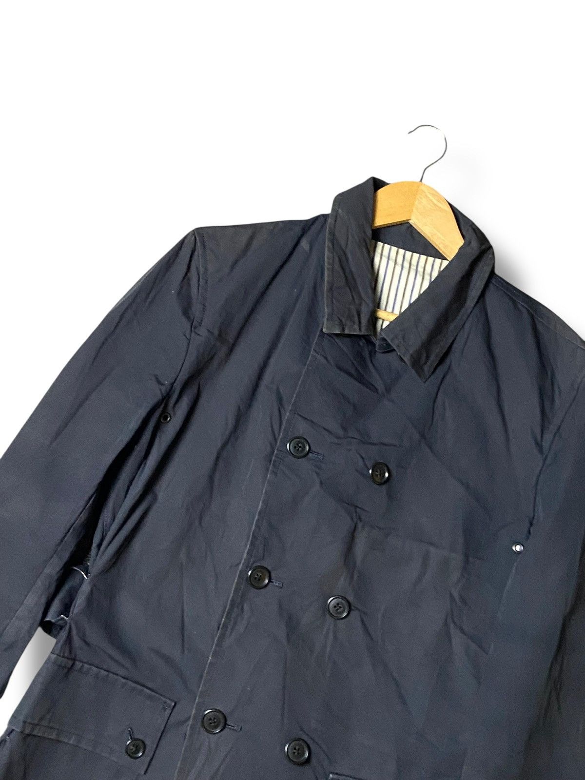 Japanese Brand × Takeo Kikuchi × Vintage Takeo Kikuchi Belted Double Breasted Coat (121) Size US XXS / EU 40 - 7 Thumbnail