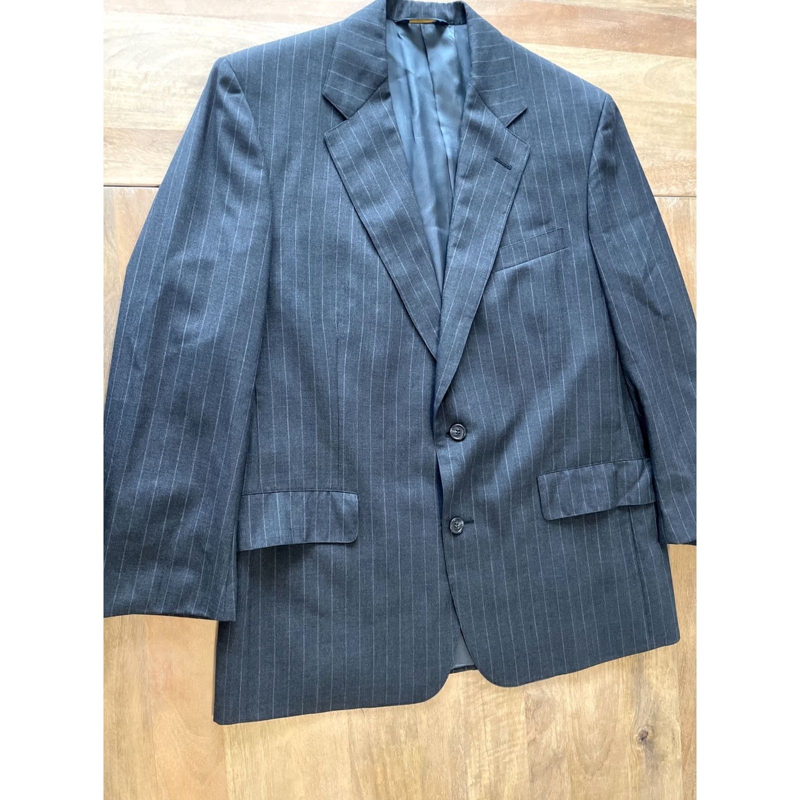 Brooks Brothers VINTAGE Brooks Brothers Makers Brooksease Blazer Jacket 100% Wool Blue Size 41 USA Classic Size 42R - 6 Thumbnail