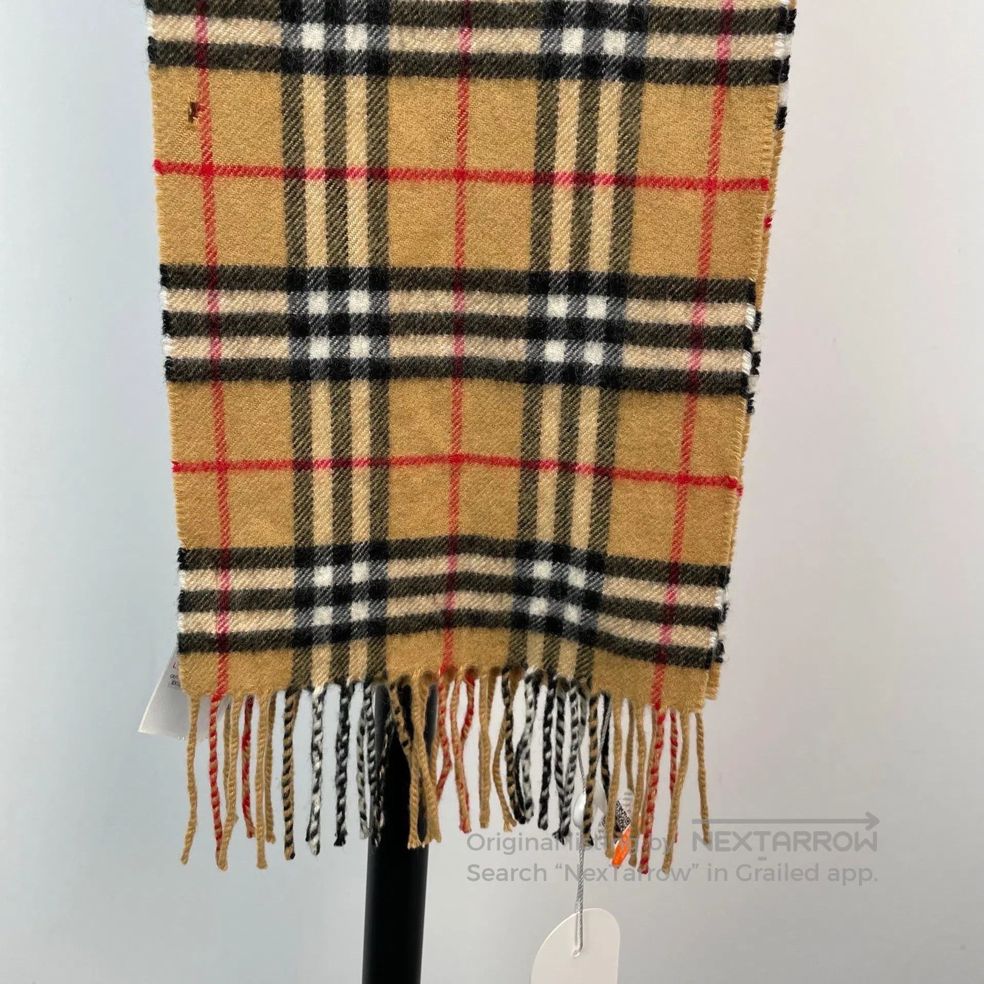 Burberry Burberry Brown Double-sided Classic Plaid Cashmere Scarf| Size ONE SIZE - 4 Thumbnail
