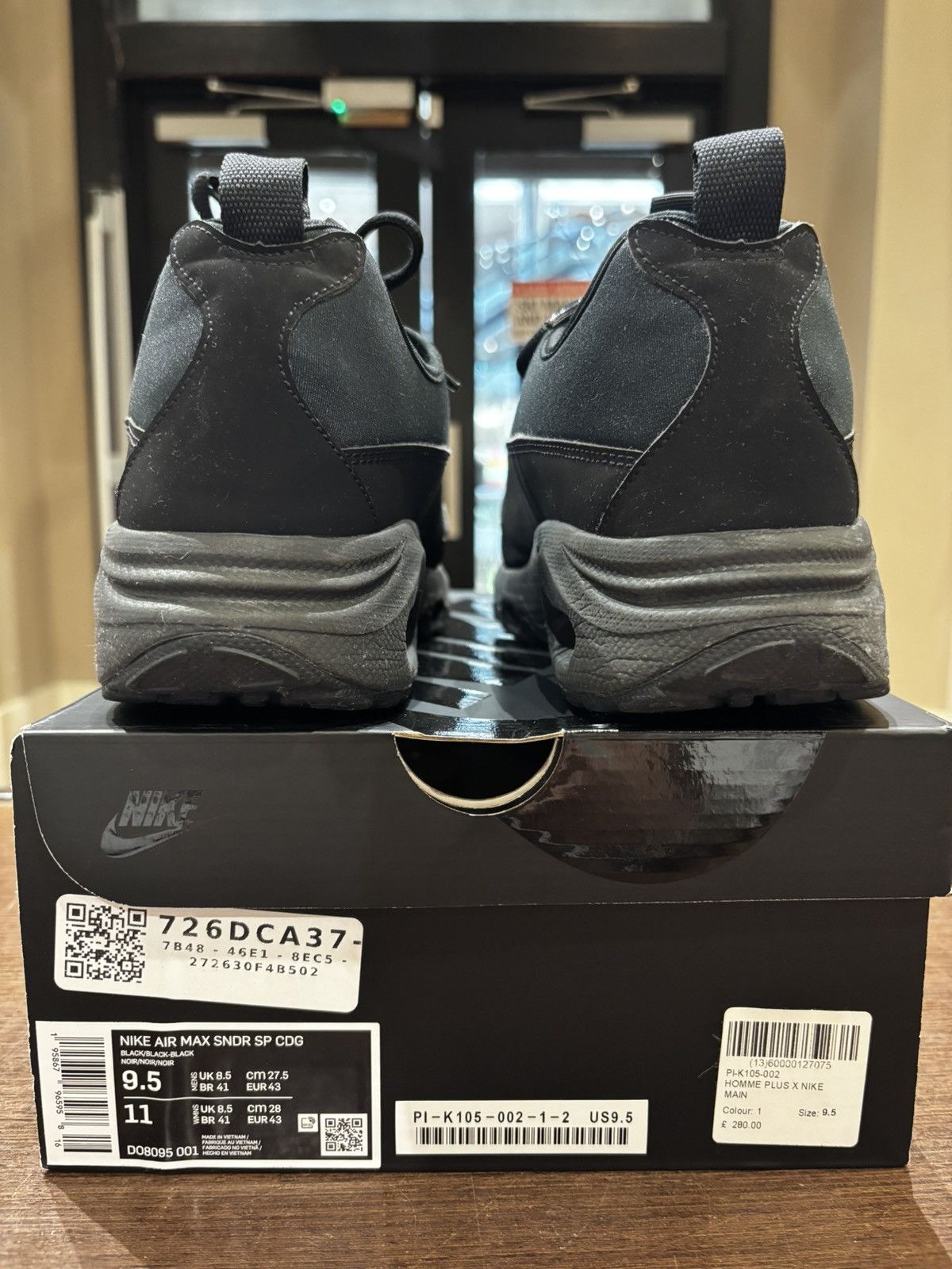 Comme des Garcons × Nike Nike X CDG Sunder SP Black Size US 9.5 / EU 42-43 - 3 Thumbnail