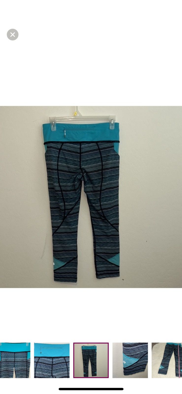 Lululemon Lululemon pace rival crop leggings size 6 Size 28" / US 6 / IT 42 - 4 Thumbnail