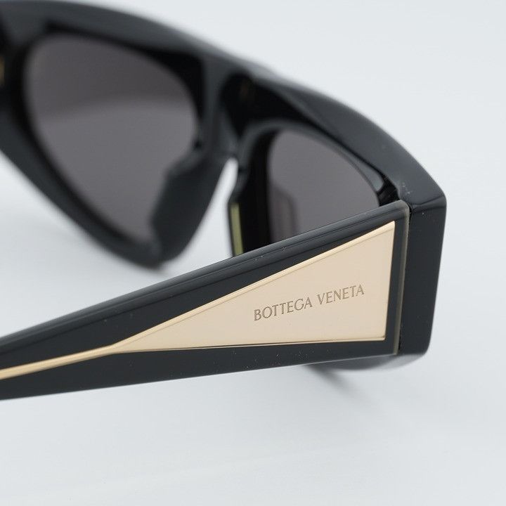 Bottega Veneta Bottega Veneta BV1277S 001 Sunglasses Black Cat Eye Frame Size ONE SIZE - 6 Thumbnail