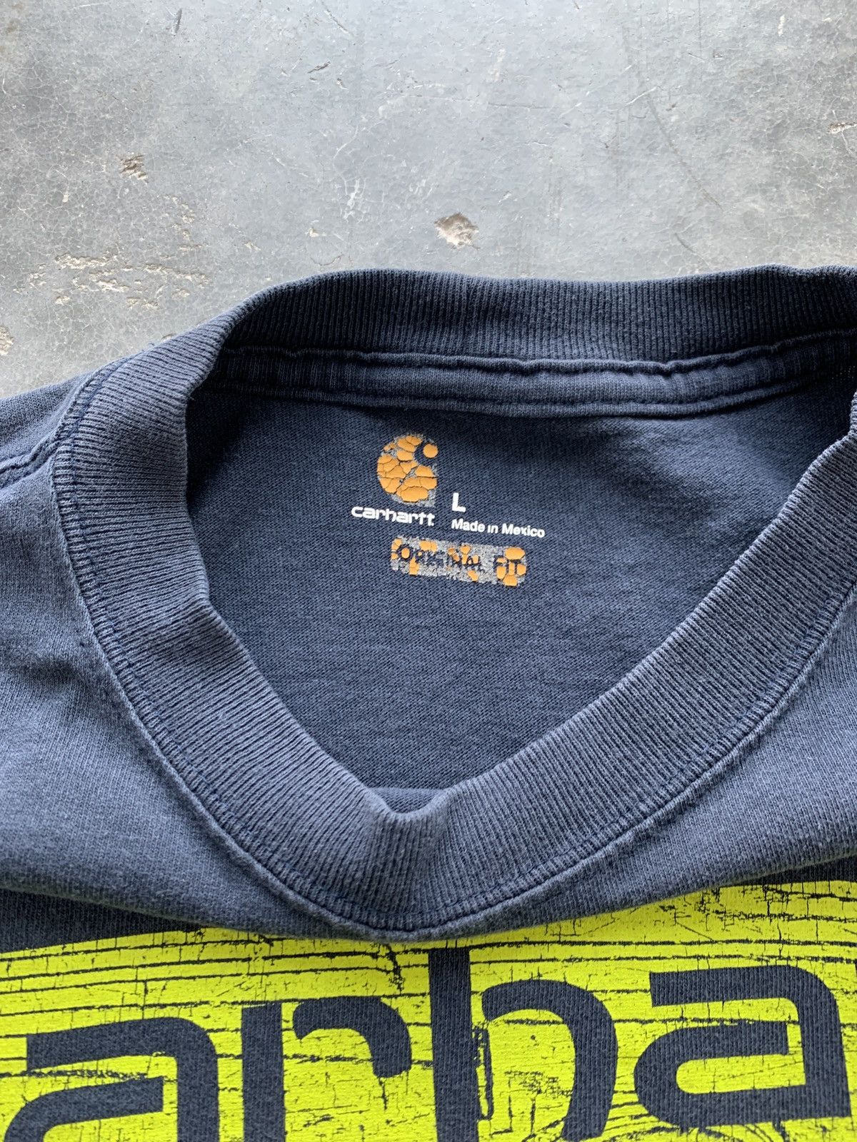 Carhartt × Vintage Vintage Y2K Carhartt Spellout Logo Longsleeve Size US L / EU 52-54 / 3 - 5 Thumbnail