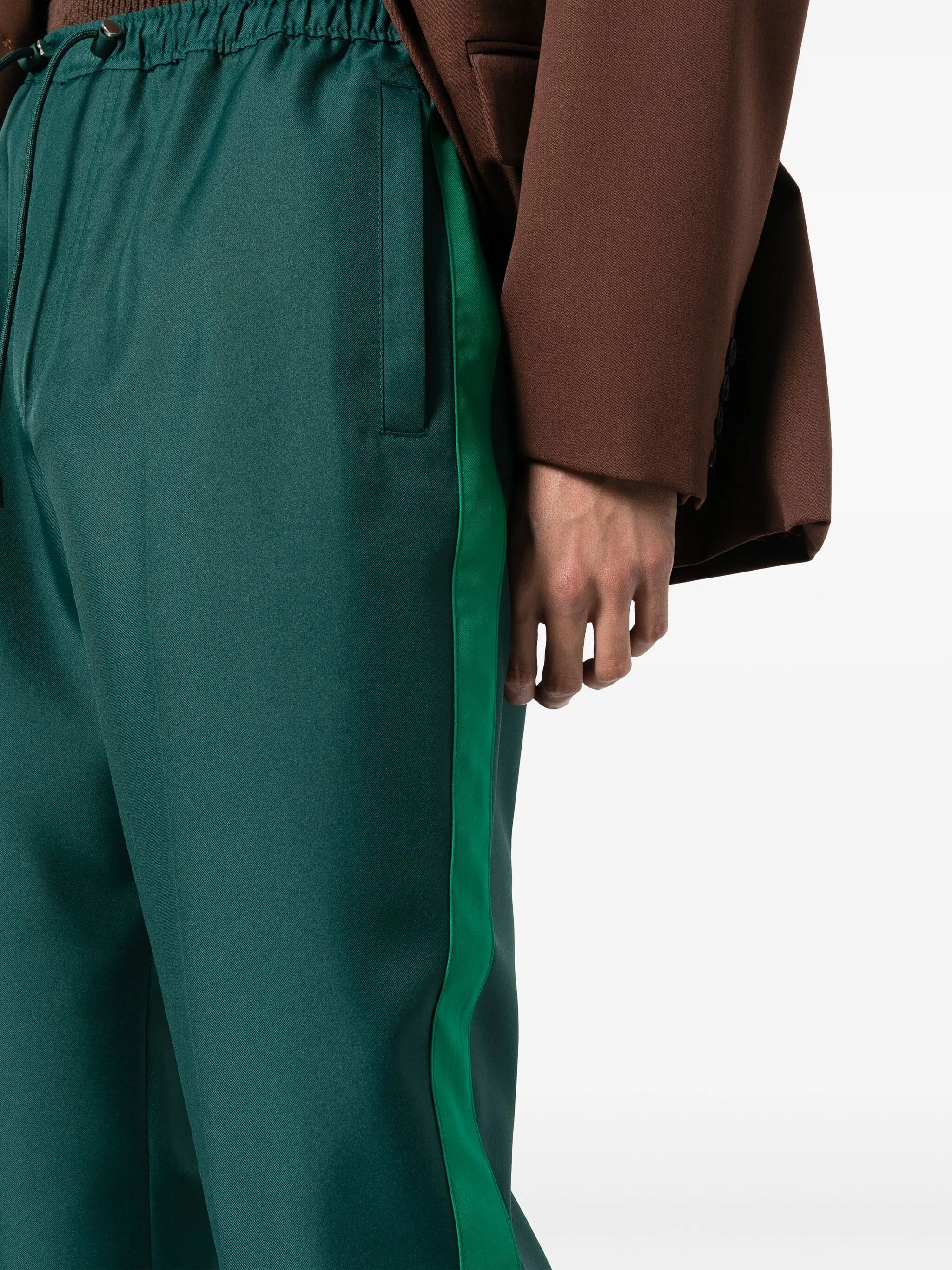 Lanvin o1y0125 Jogger & Sweatpant in Dark Green Size US 30 / EU 46 - 4 Thumbnail