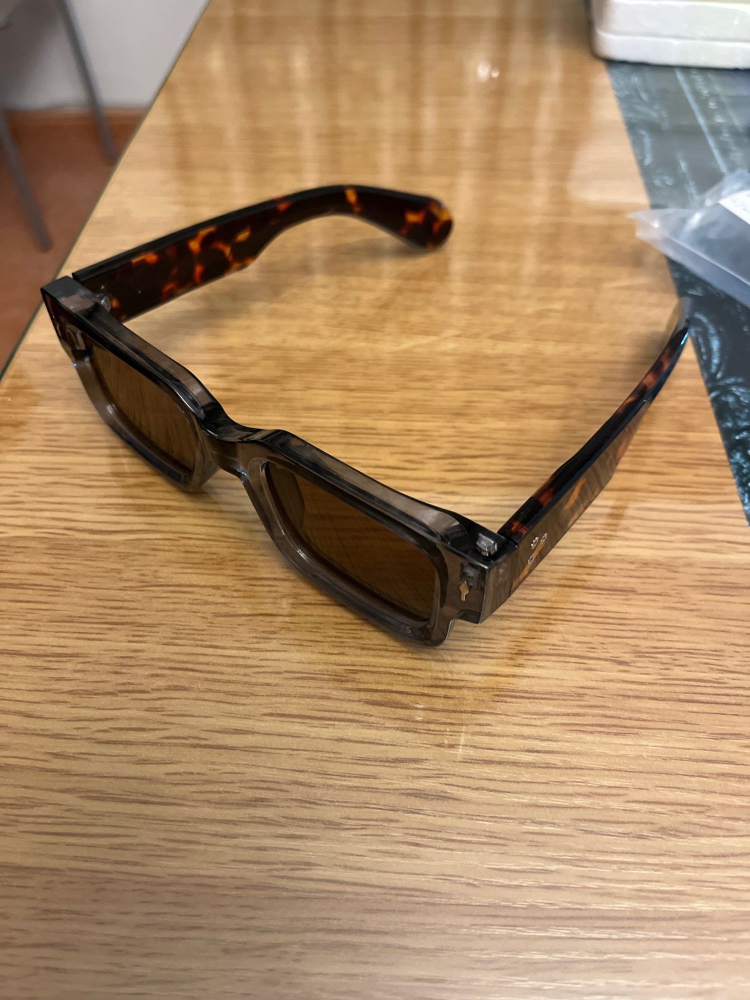 Japanese Brand × Vintage Vintage small square sunglasses Size ONE SIZE - 1 Thumbnail