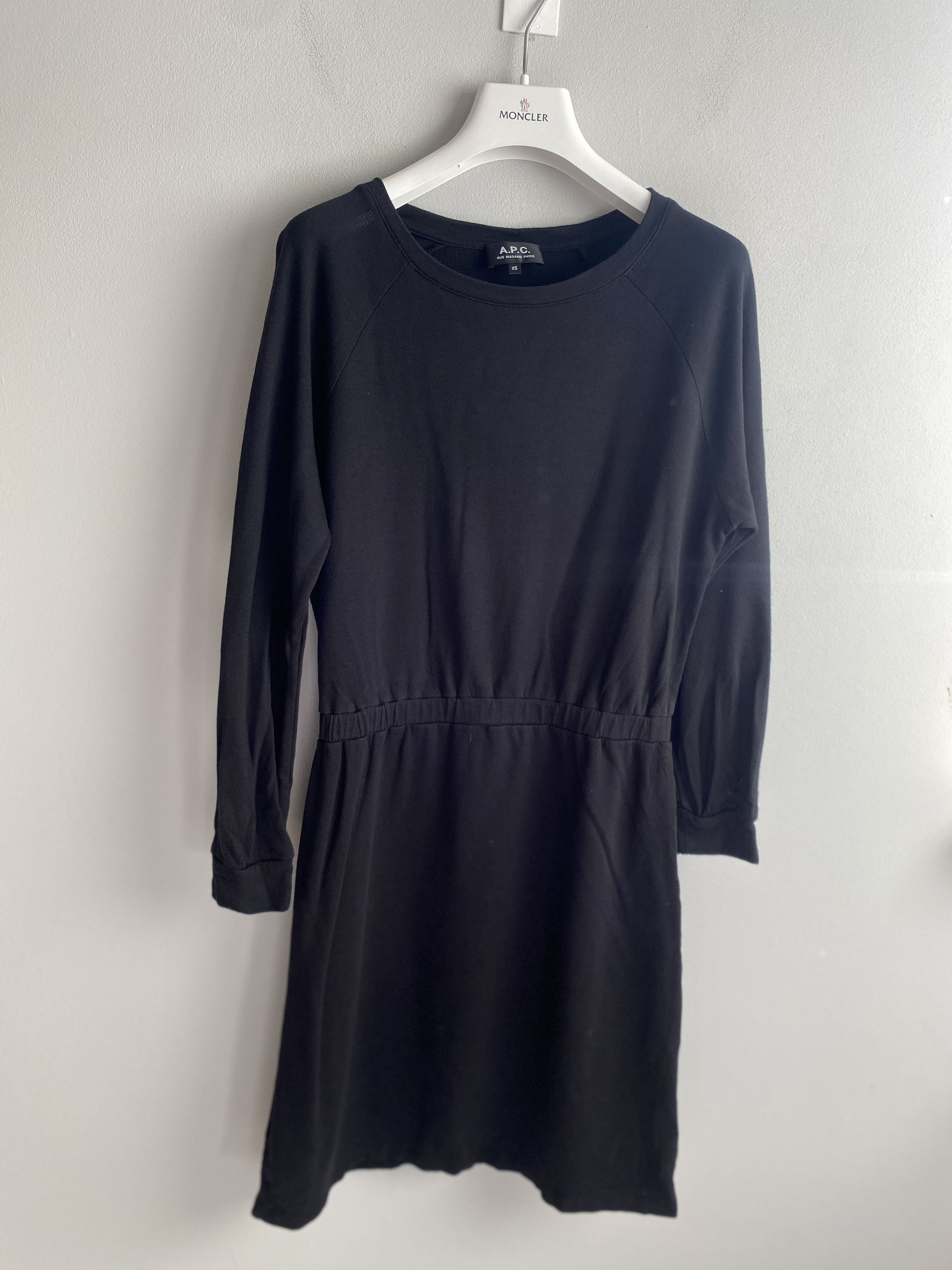 A.P.C. A.P.C. cotton modal long sleeve midi dress casual Size XS / US 0-2 / IT 36-38 - 1 Thumbnail