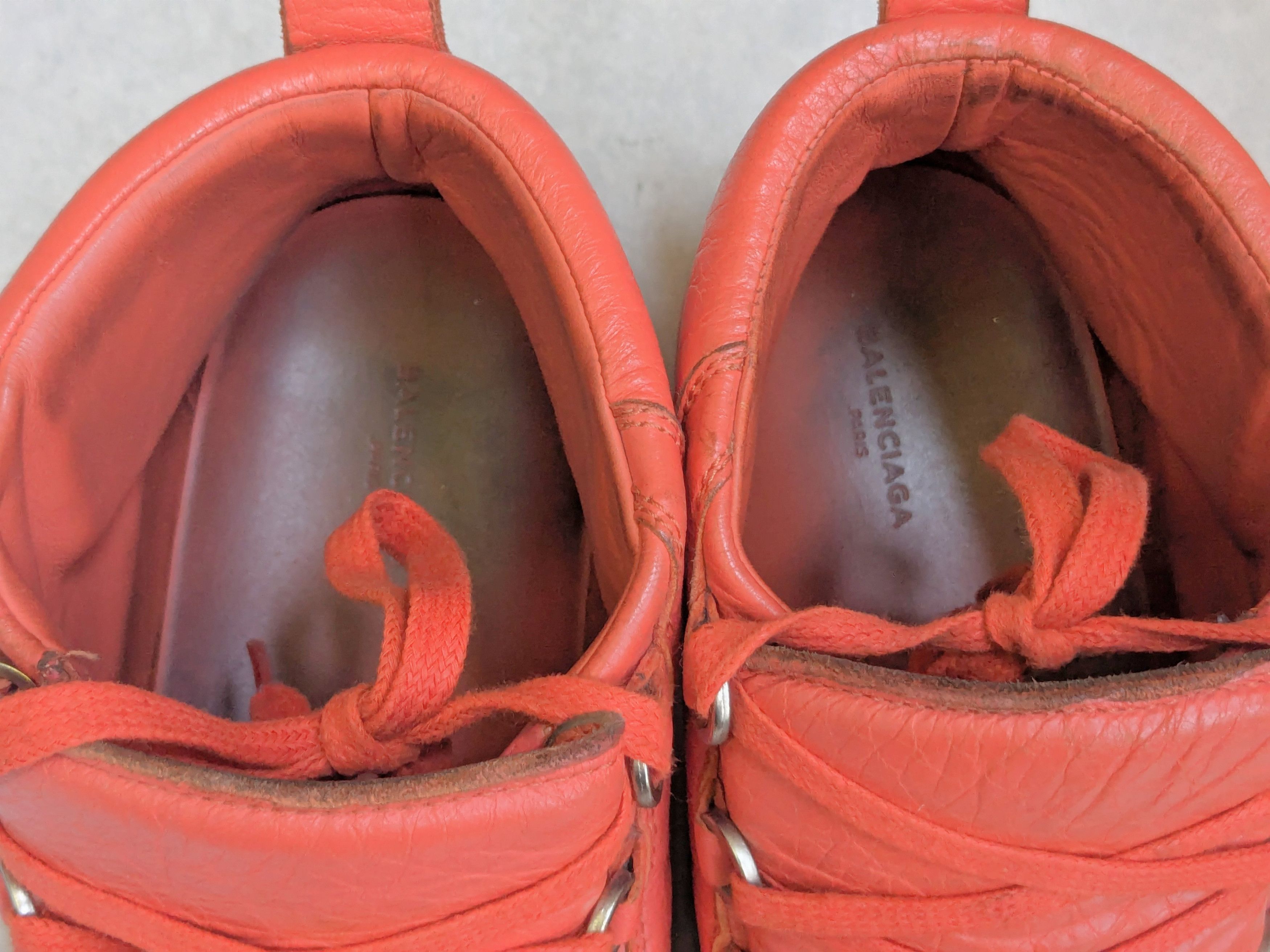 Balenciaga Balenciaga Arena Sneakers Orange High Tops Leather Size US 11 / EU 44 - 3 Thumbnail