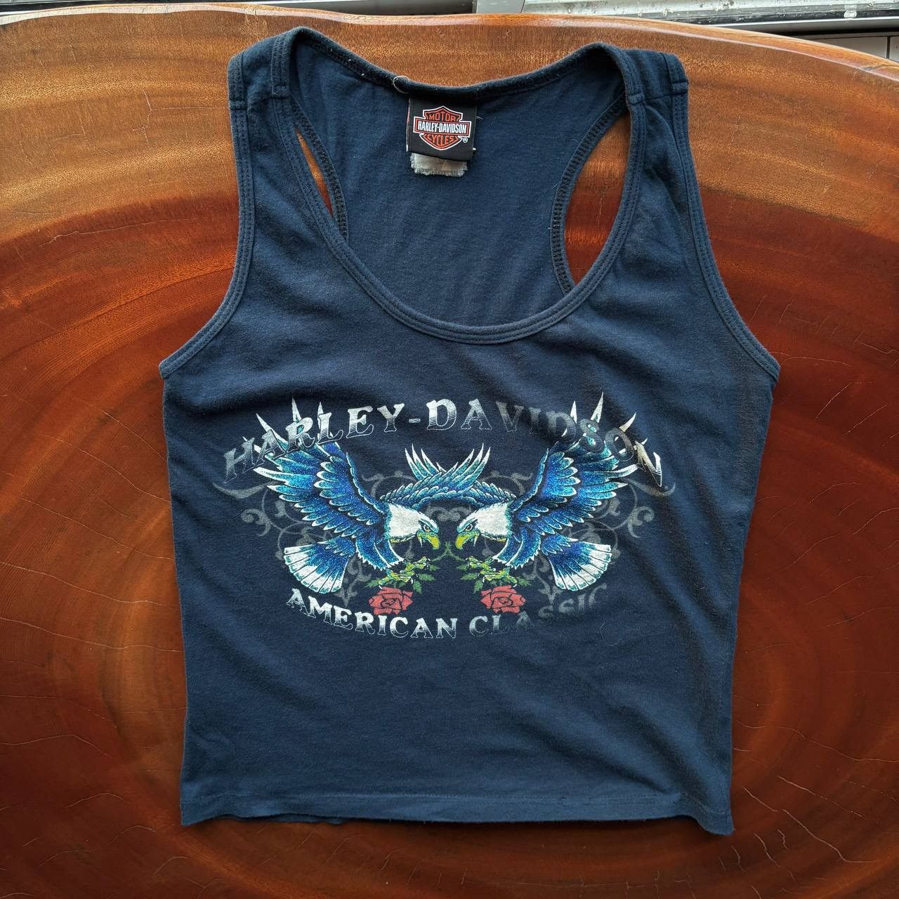 Harley Davidson Y2K Harley Davidson Eagle Logo Overseas Tour Tank Top Size US XS / EU 42 / 0 - 1 Thumbnail