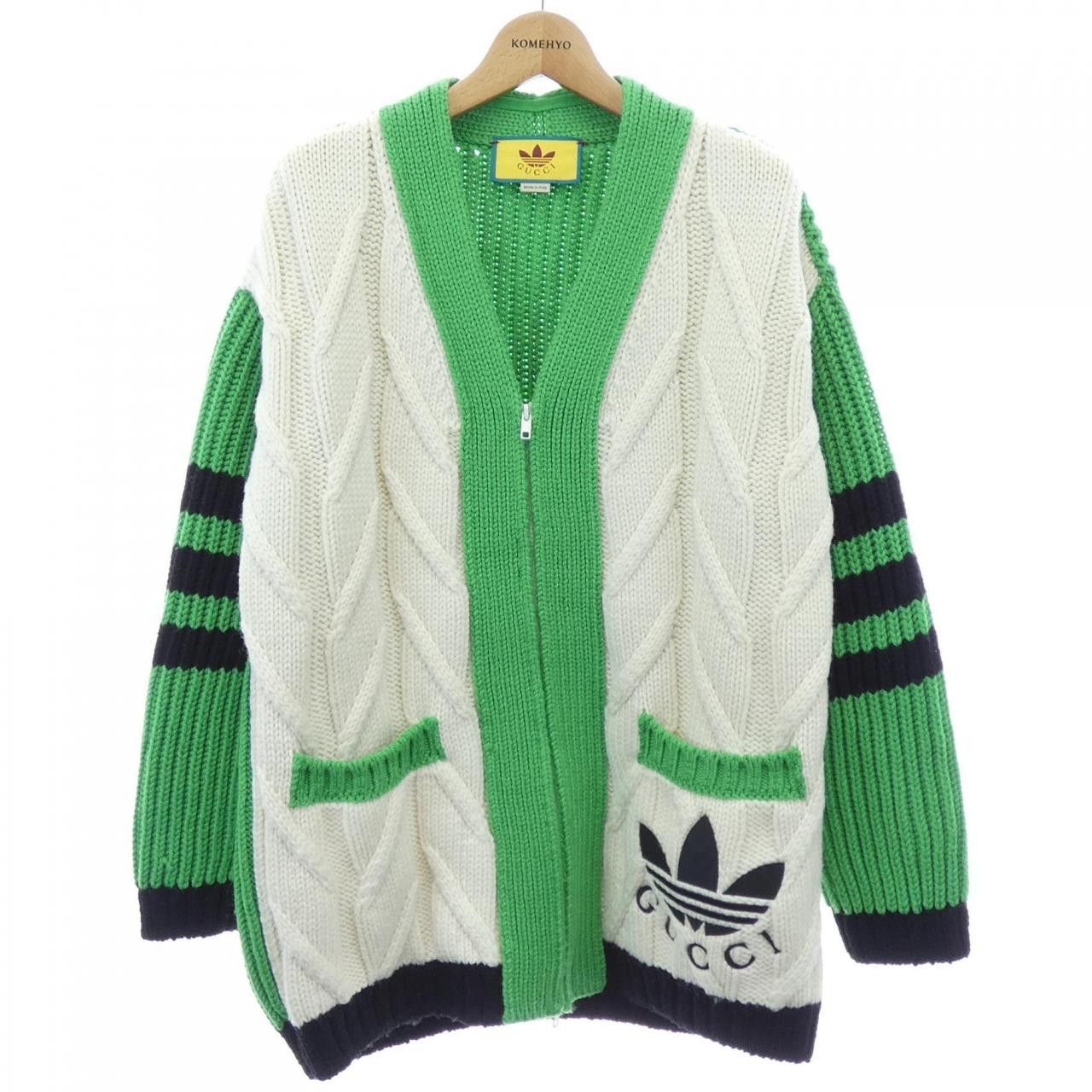 Gucci Gucci Gucci Cardigan Textile Tops 718007XKCRG DUTY FREE for USA Size ONE SIZE - 1 Thumbnail