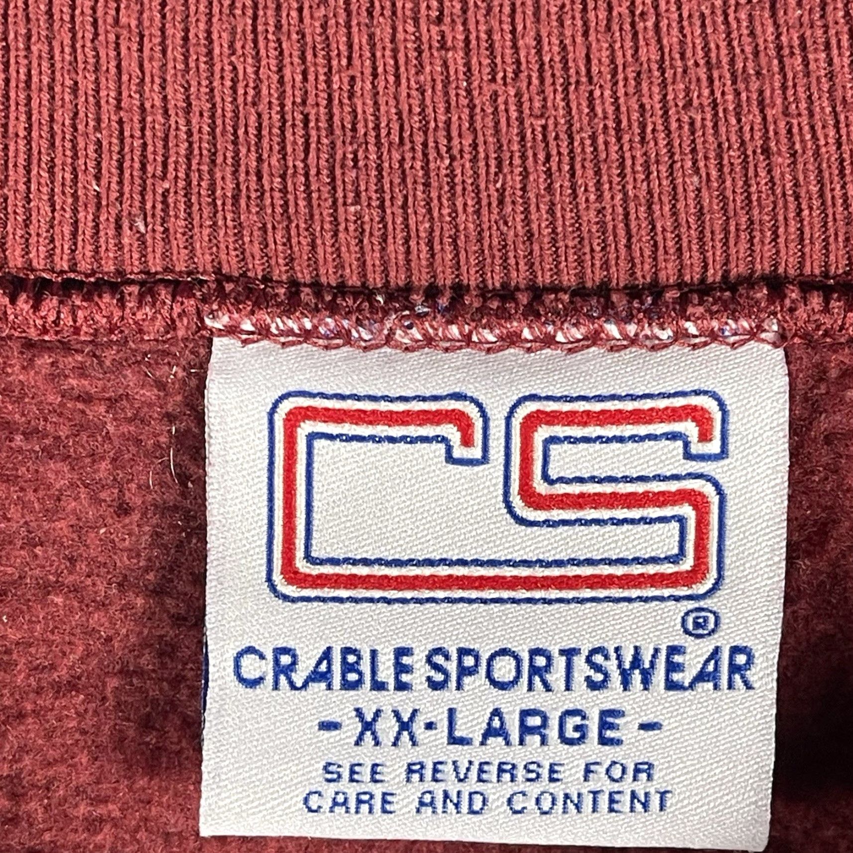Vintage VINTAGE Crable Sports Sweatshirt XXL Red Embroidered 90s Golf Pullover Men Mens Size US XXL / EU 58 / 5 - 5 Thumbnail