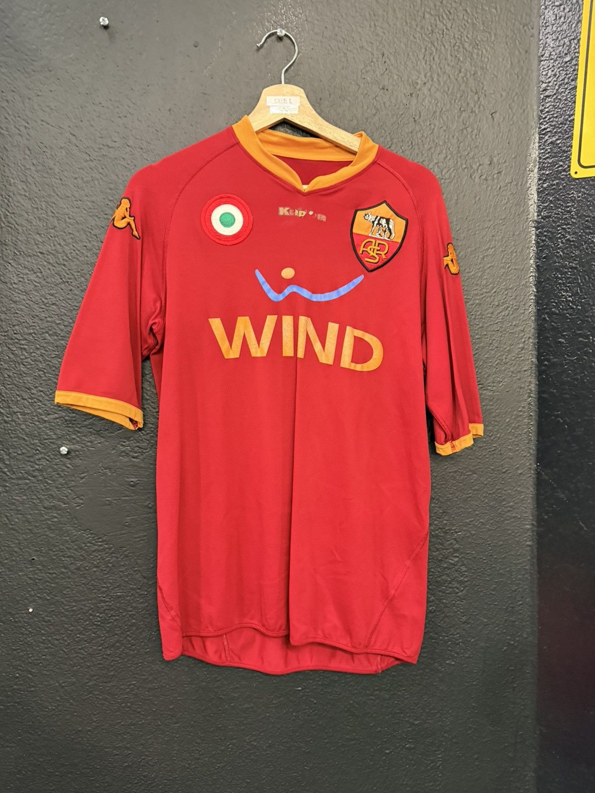Kappa Kappa AS Roma 2007-08 Home Jersey Size US L / EU 52-54 / 3 - 1 Thumbnail