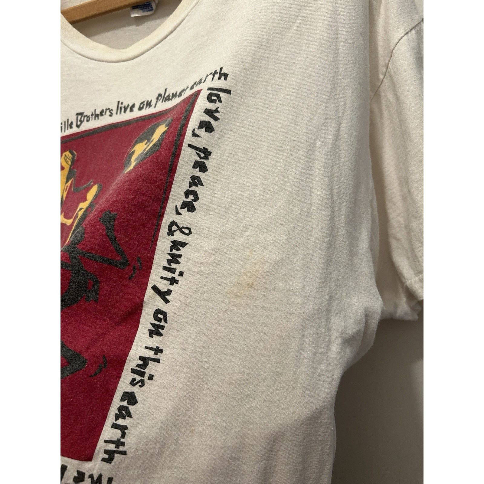 Hanes Vintage 90s 1994 The Neville Brothers Band T Shirt 2XL Size US XXL / EU 58 / 5 - 7 Thumbnail