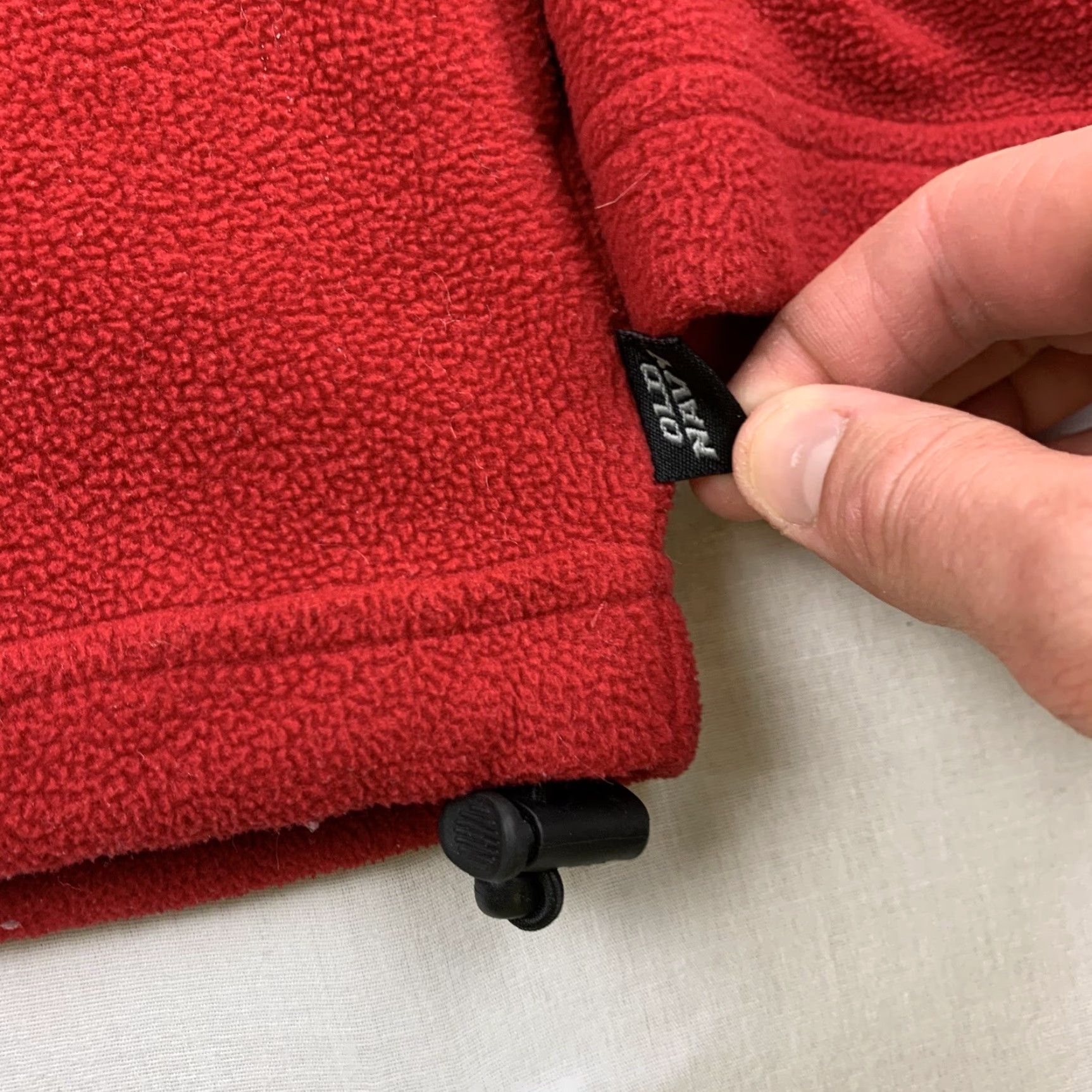 Old Navy VINTAGE Old Navy Jacket Adult L Fleece Quarter Zip Pullover Y2K Spell Out Red Mens Size US L / EU 52-54 / 3 - 7 Thumbnail