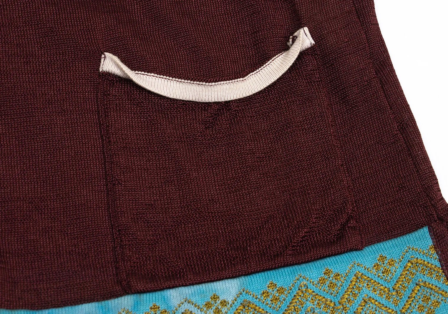Jean Paul Gaultier Embroidered Panel Knit Cardigan in Bordeaux and Other Colors Size US M / EU 48-50 / 2 - 8 Thumbnail