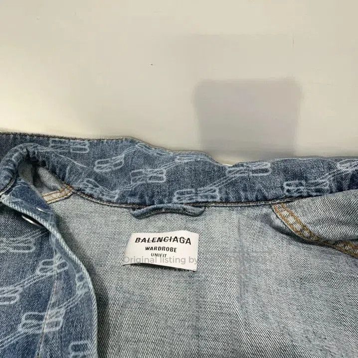 Balenciaga Balenciaga Logo Denim Jacket for Men and Women. Size US XS / EU 42 / 0 - 5 Thumbnail