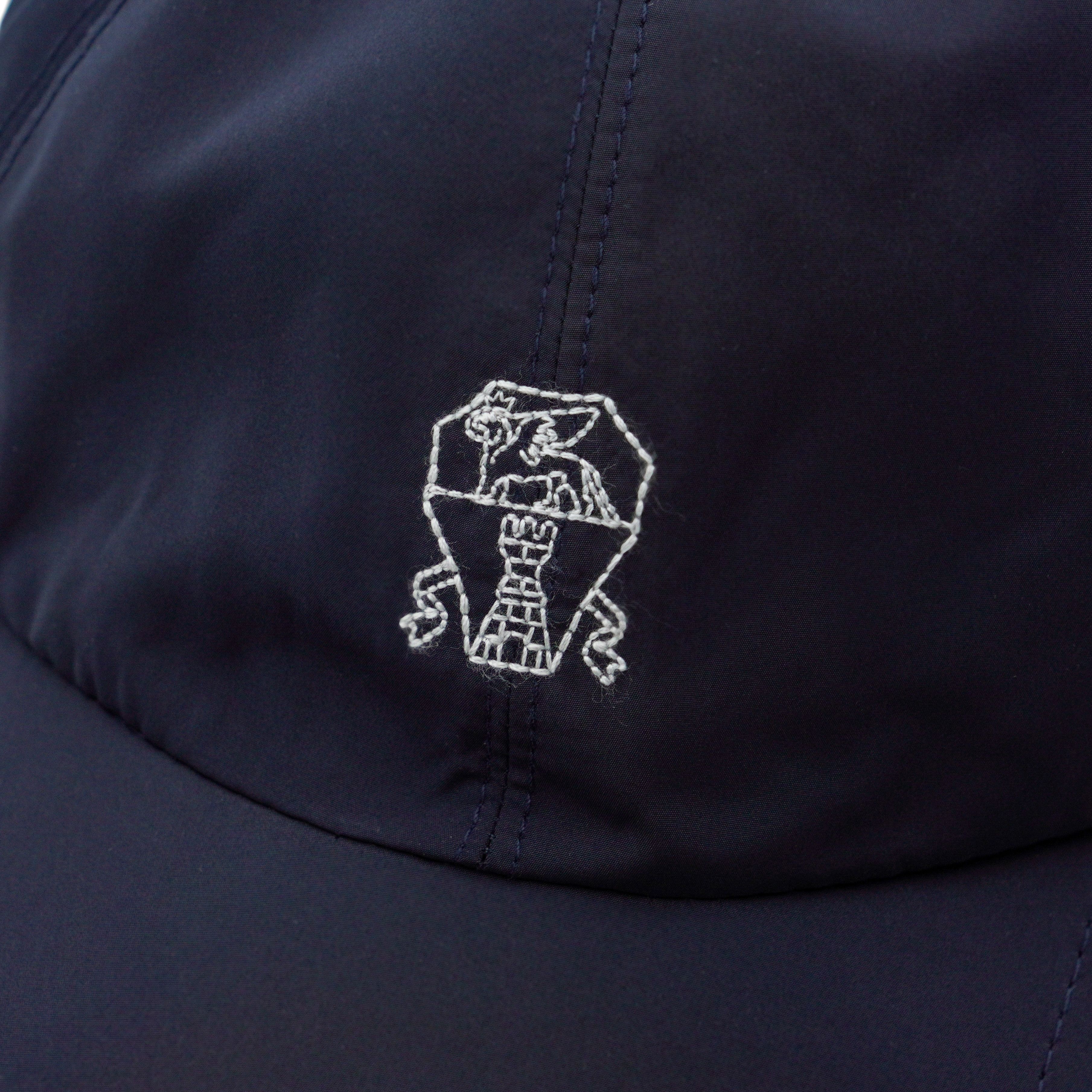 Brunello Cucinelli Brunello Cucinelli Navy Blue Embroidered Logo Baseball Cap Size ONE SIZE - 6 Thumbnail