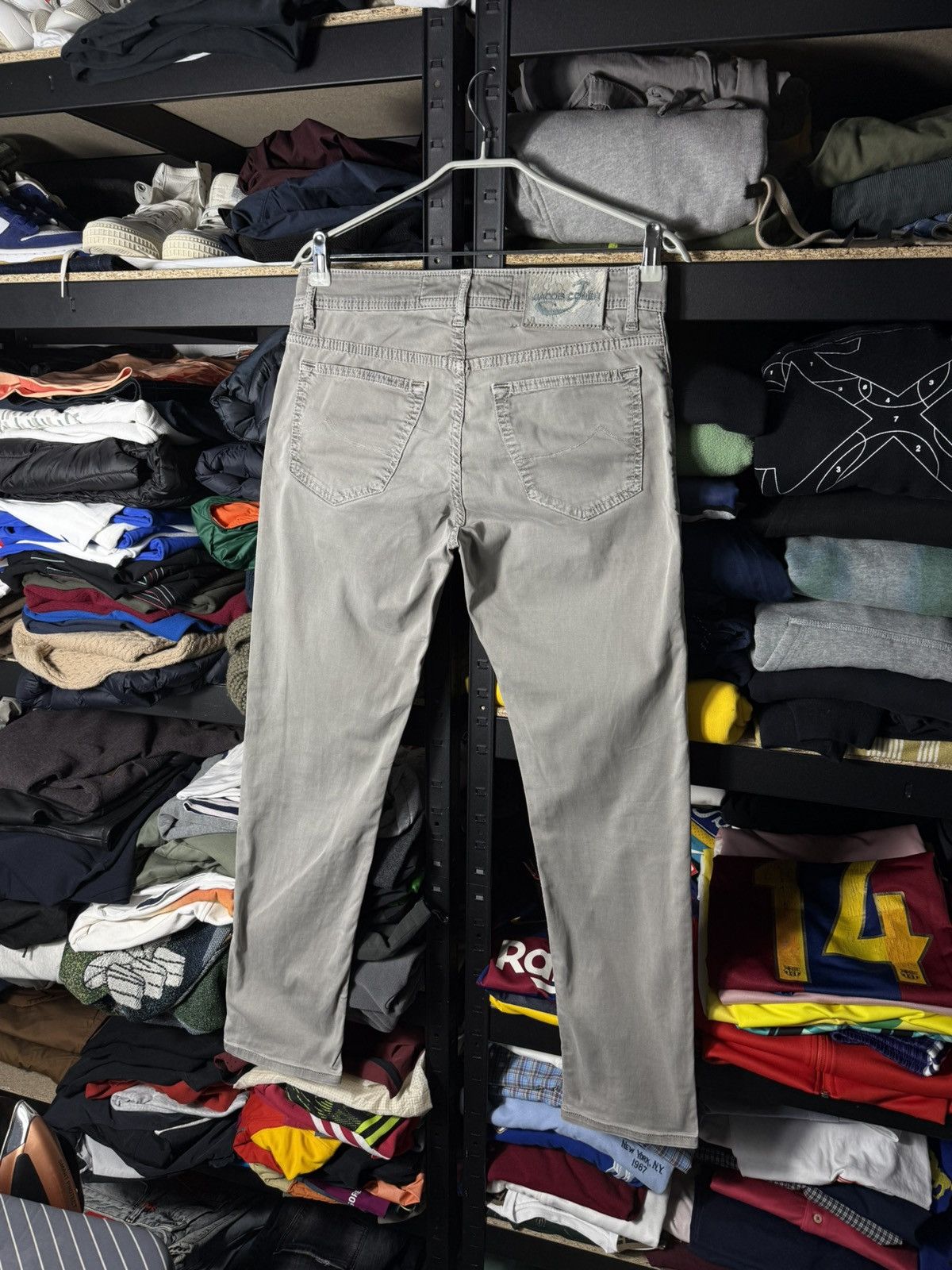 Jacob Cohen Jacob Cohen Jeans Grey Slim Fit Designer Denim Stretch Pants Size US 31 - 2 Thumbnail