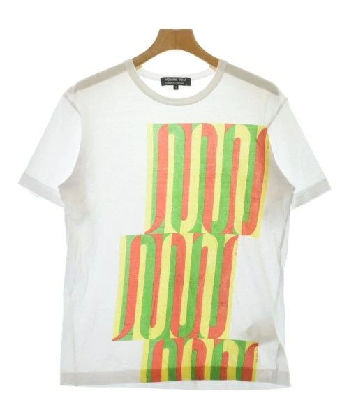 Comme des Garcons Homme Deux T-Shirts Cotton Short Sleeve Crewneck Print White Size US S / EU 44-46 / 1 - 1 Thumbnail