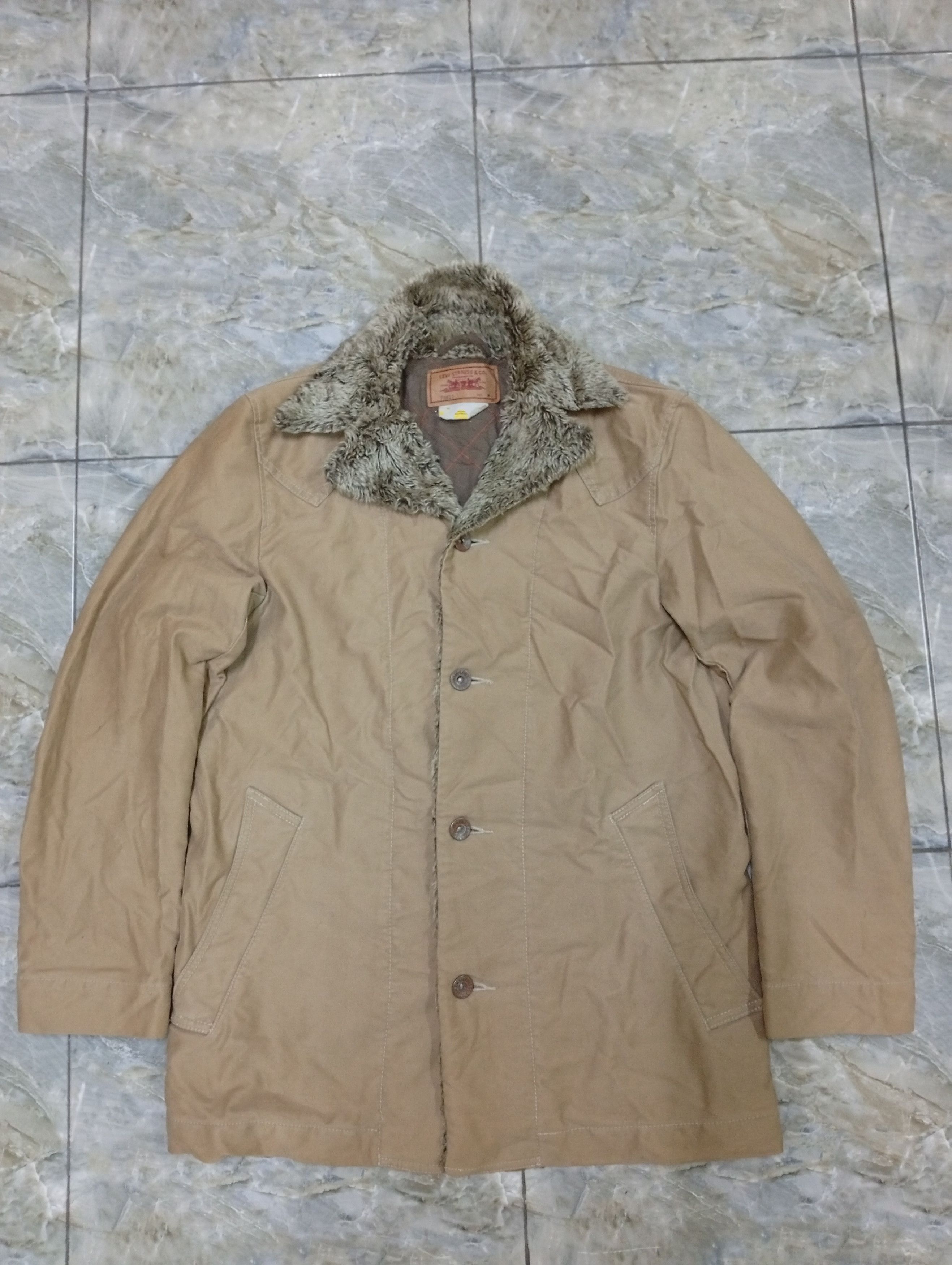 Levi's VINTAGE LEVIS FUR COLLAR X WORK JACKET Size US M / EU 48-50 / 2 - 1 Thumbnail