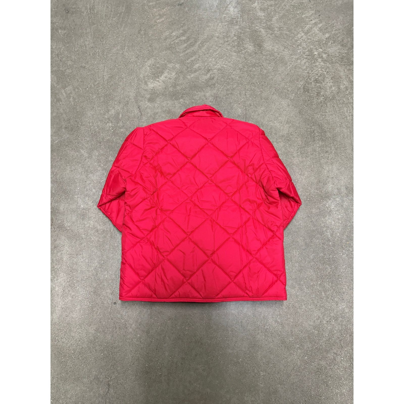 Vintage 1980's Vintage Red Quilted Work Jacket Size M / US 6-8 / IT 42-44 - 2 Thumbnail