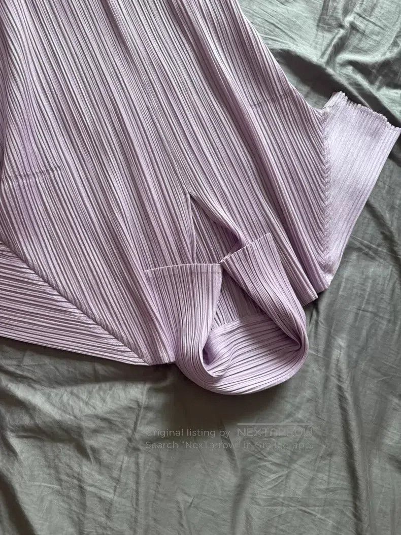 Issey Miyake Issey Miyake Purple Shirt Size L / US 10 / IT 46 - 2 Thumbnail