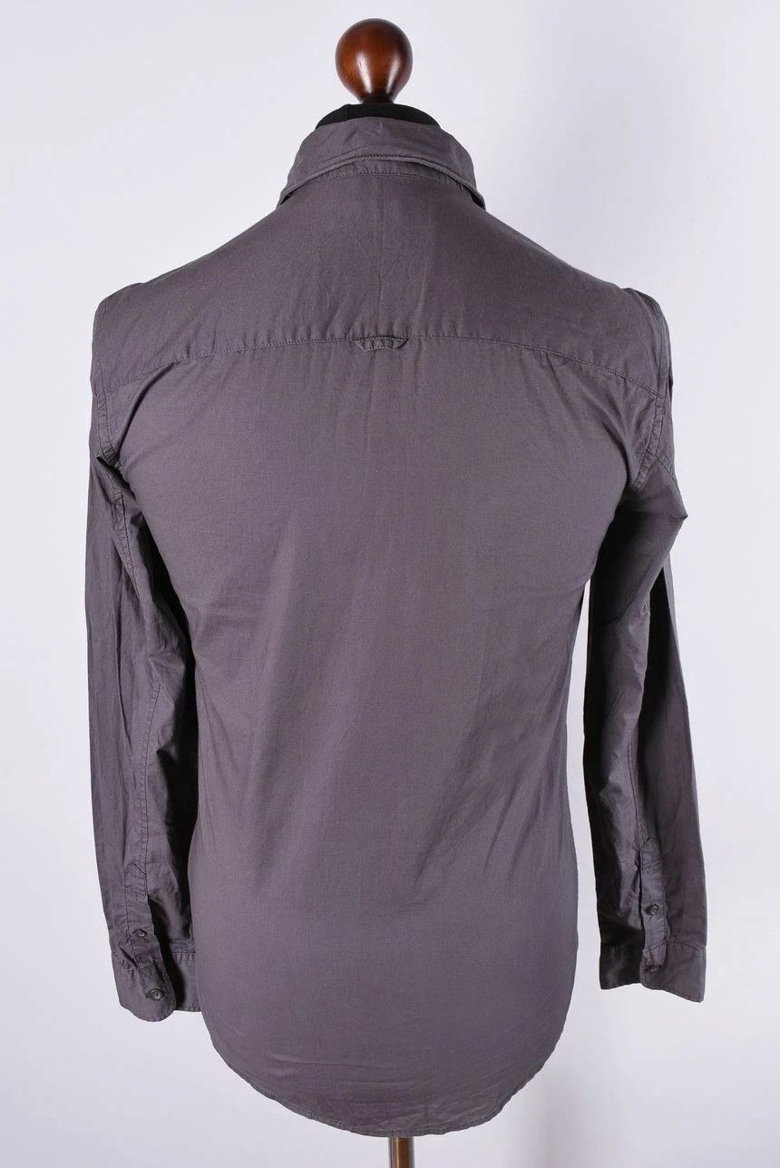 Allsaints AllSaints Aristide Long Sleeve Cotton Shirt Grey Size US S / EU 44-46 / 1 - 3 Thumbnail