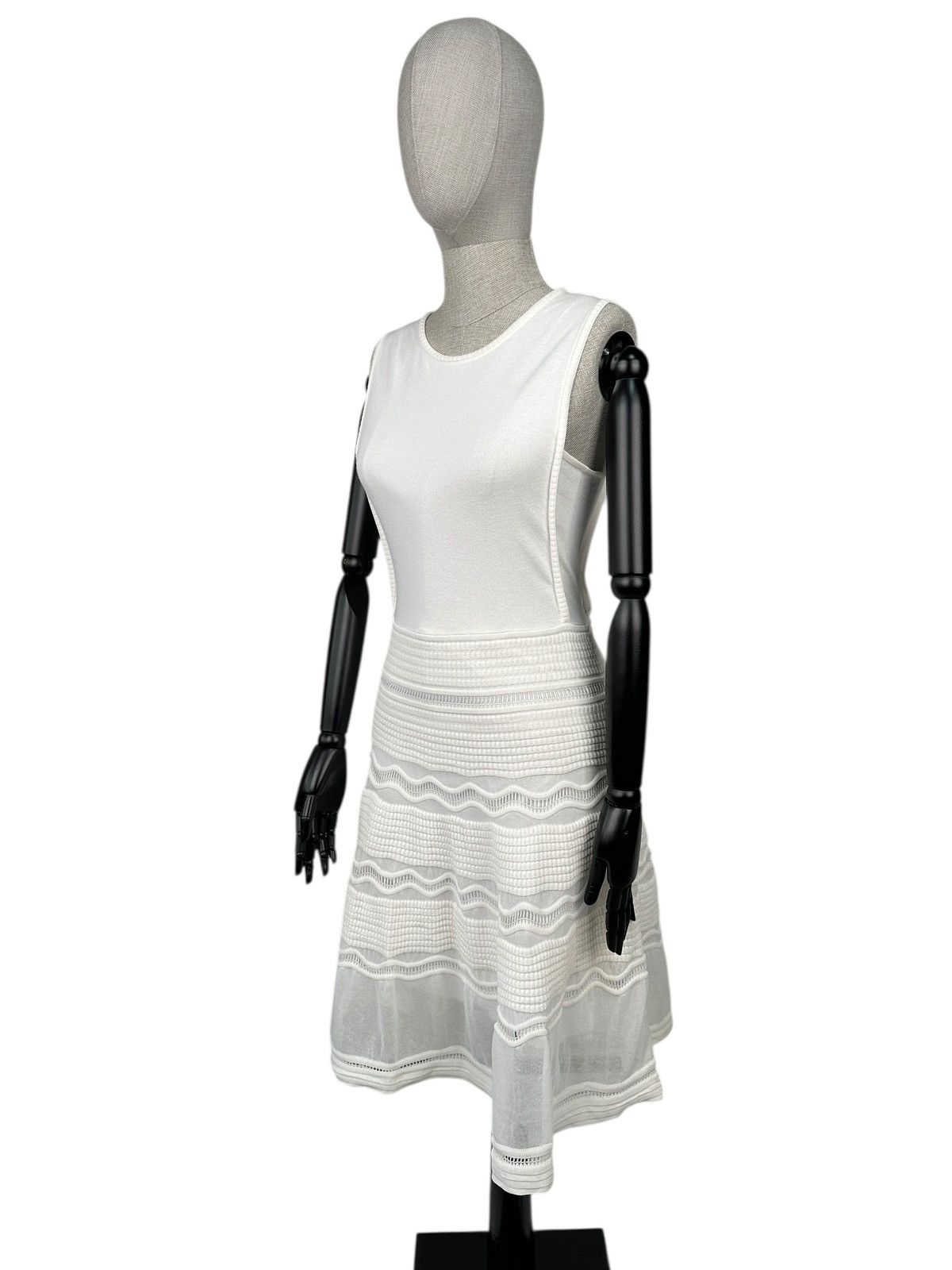 Missoni MISSONI White Jersey A-Line Mini Dress size 42 Women’s Size M / US 6-8 / IT 42-44 - 2 Thumbnail