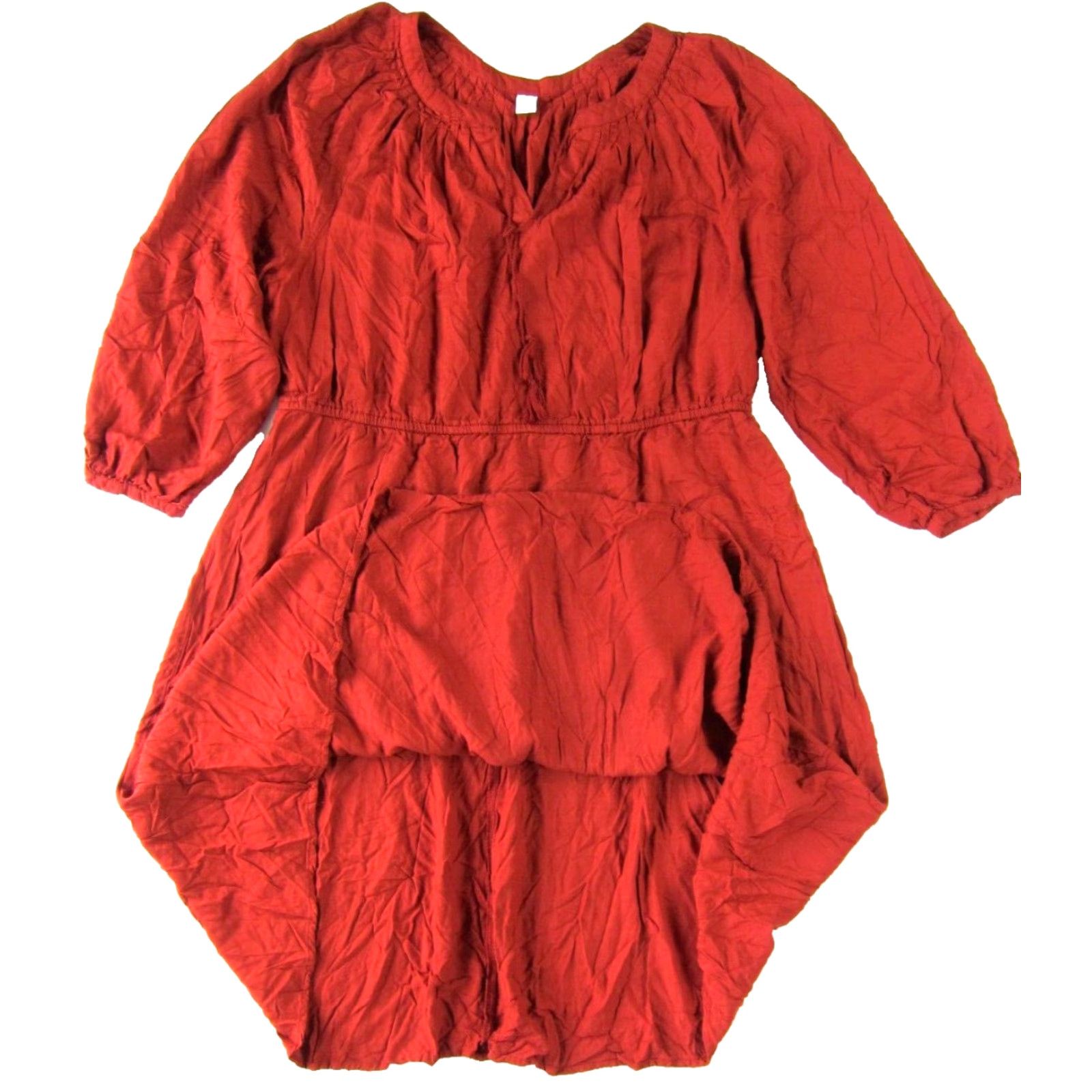 Old Navy Old Navy Orange V-Neck Long Sleeve Sheath Tunic Dress Woman XL Size XL / US 12-14 / IT 48-50 - 6 Thumbnail
