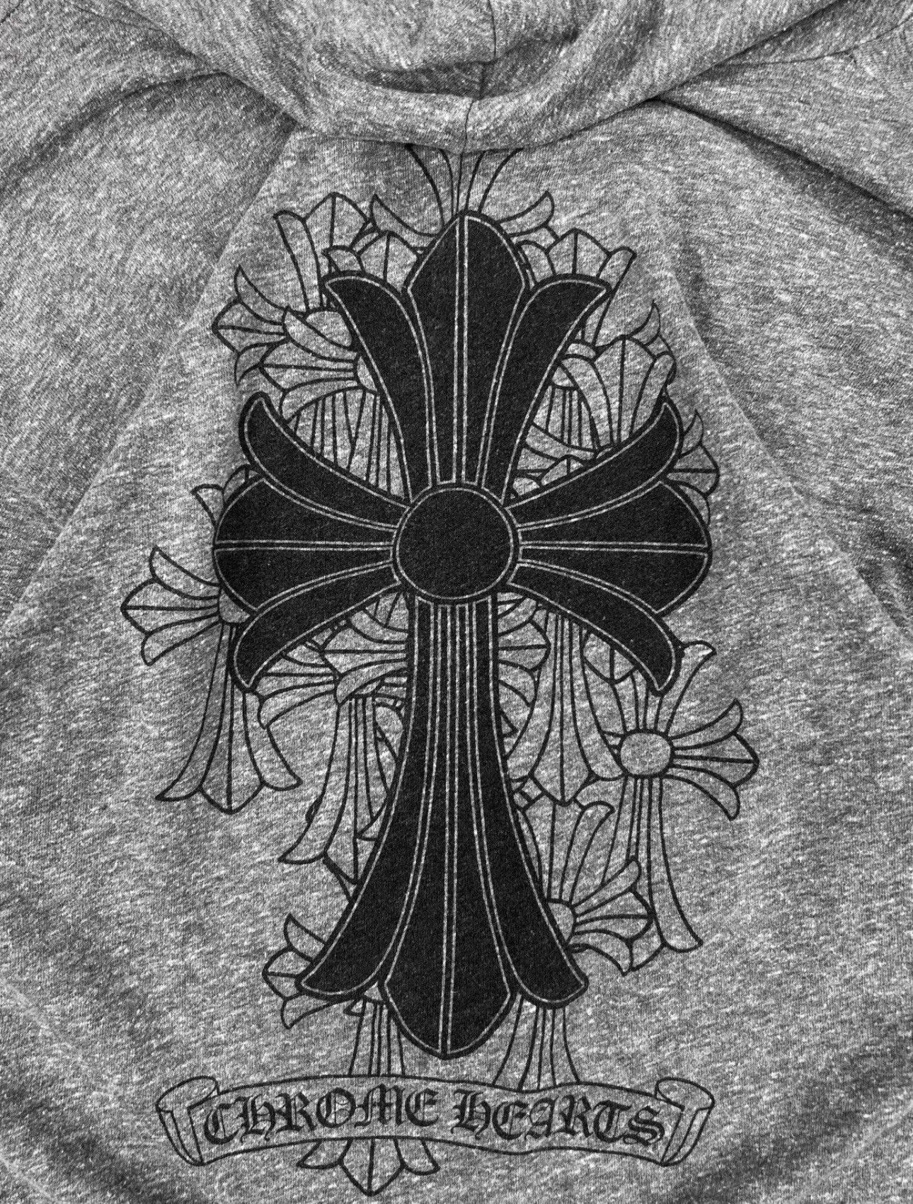 Chrome Hearts Chrome Hearts 'Cross' Graphic Dagger Full-Zip Grey Hoodie Size XL / US 12-14 / IT 48-50 - 3 Thumbnail