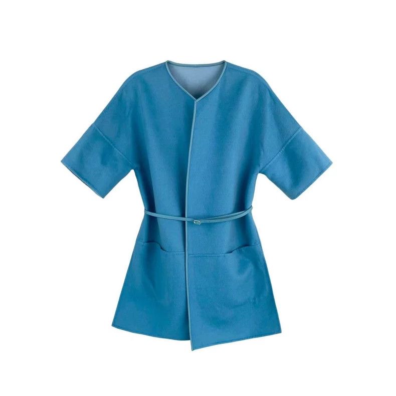 Loro Piana LORO PIANA Blue double-sided short sleeve jacket Size S / US 4 / IT 40 - 2 Thumbnail