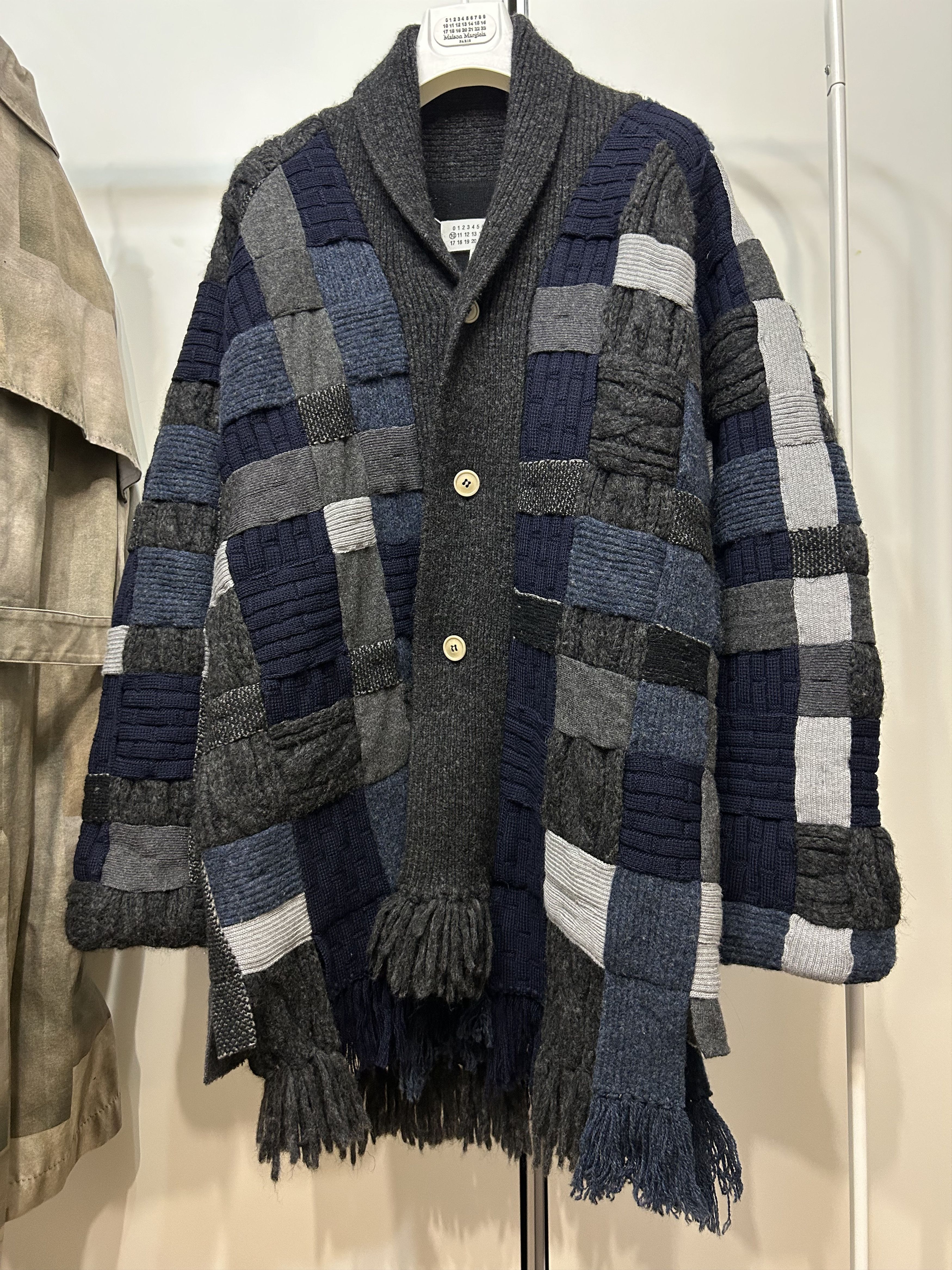 Maison Margiela MAISON MARGIELA Artisanal Scarf-Knit Cowichan Cardigan Size US M / EU 48-50 / 2 - 3 Thumbnail