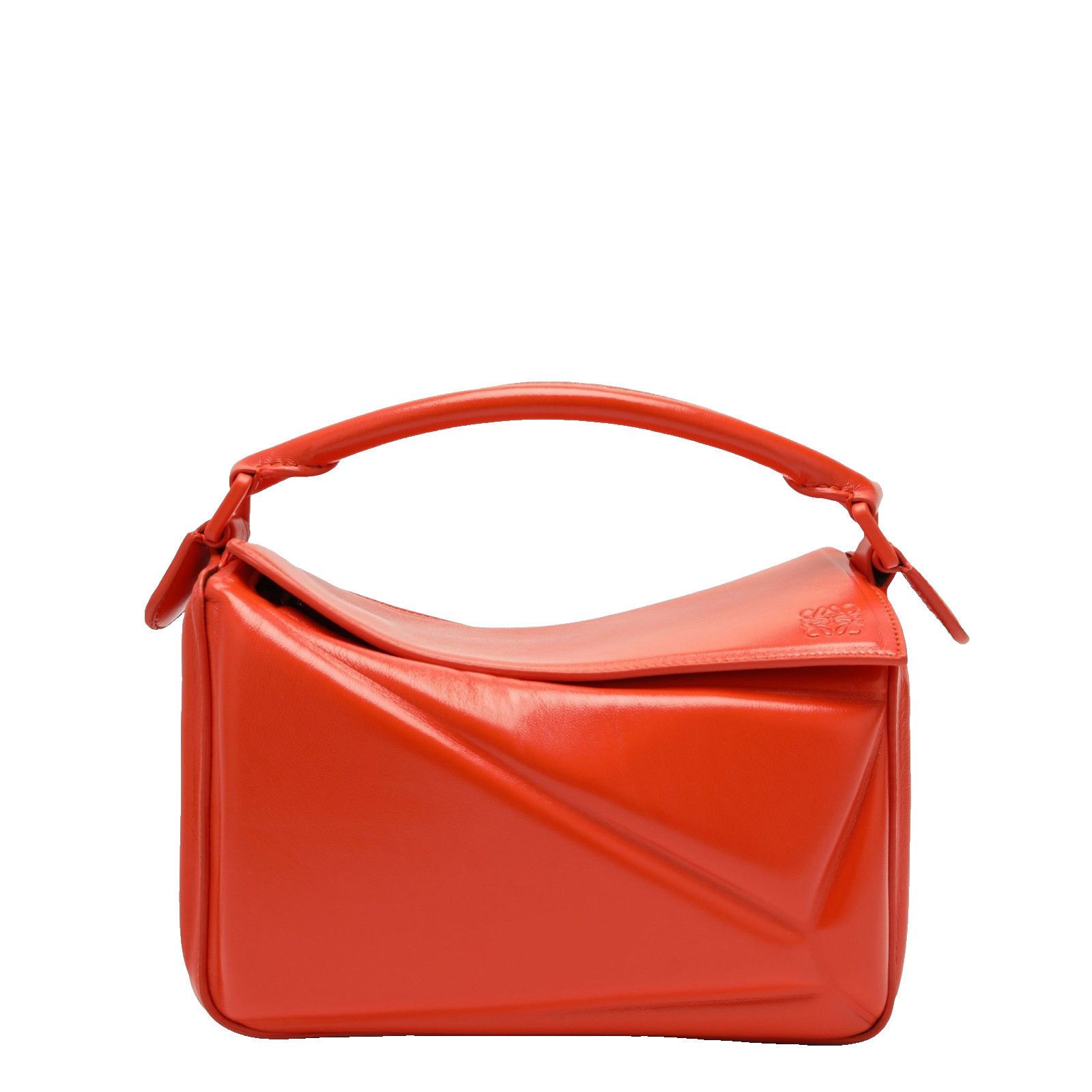 Loewe LOEWE Small Puzzle Edge Vivid Orange Glossy Lambskin Bag New Size ONE SIZE - 1 Thumbnail
