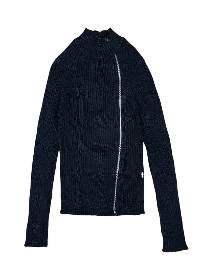 Jean Paul Gaultier Jean Paul Gaultier Asymmetrical Knitted Zip Up