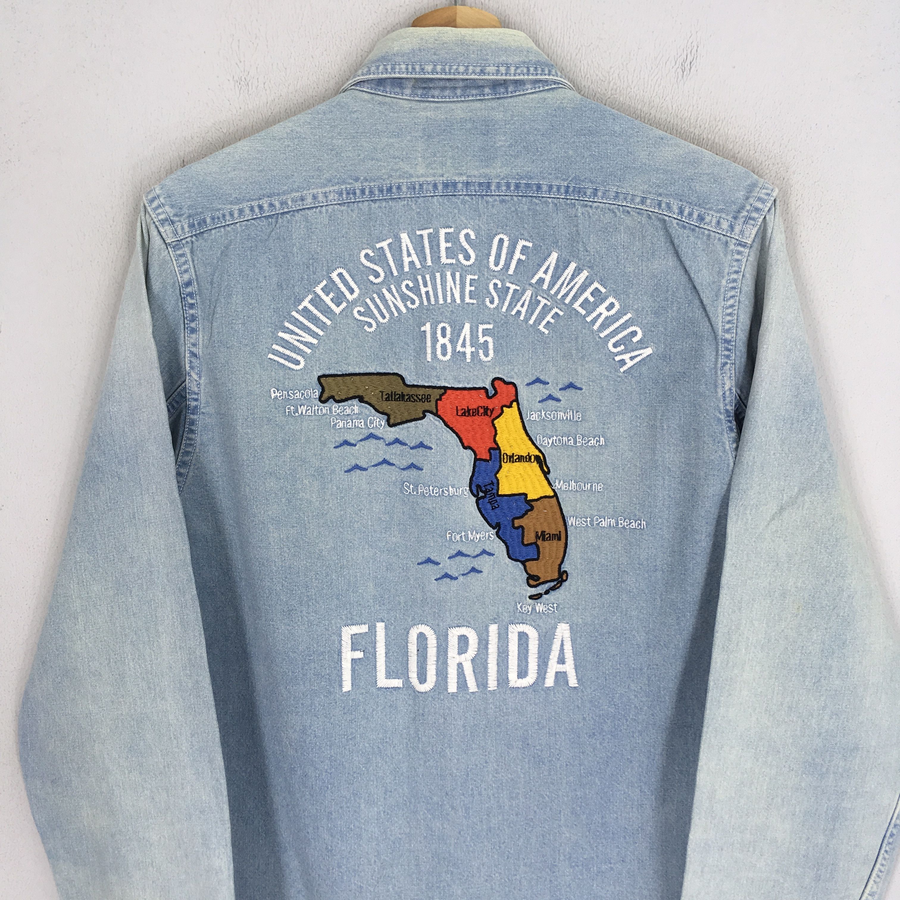 Japanese Brand Vintage Houston Union Made Stone Wash Japan Denim Shirt Size US M / EU 48-50 / 2 - 4 Thumbnail