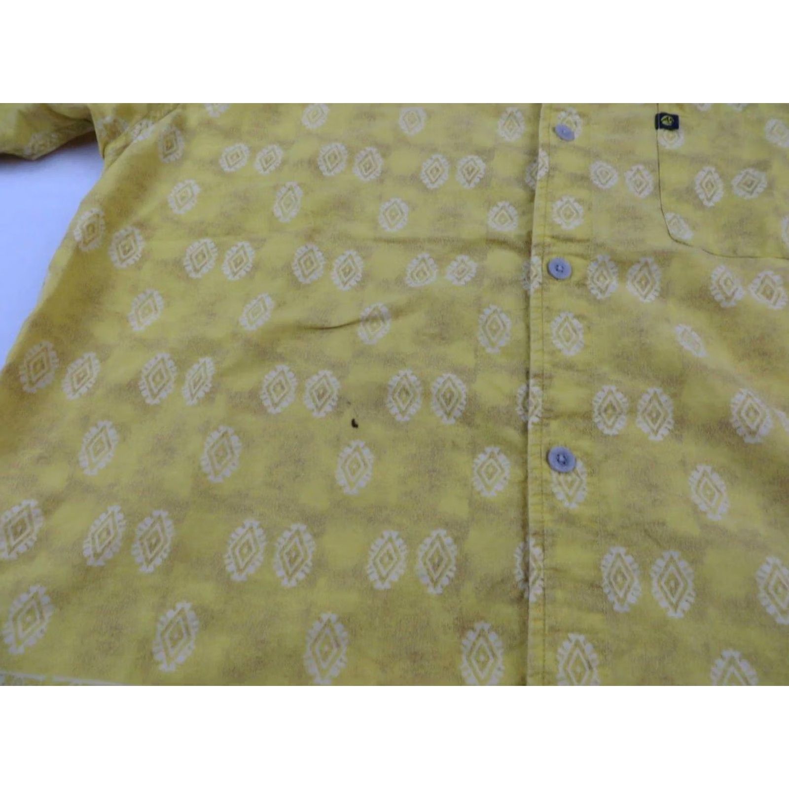 The North Face The North Face Aztec Southwestern Shirt Mens Large Yellow Geometric 90s Tribal S/S Vintage Size US L / EU 52-54 / 3 - 6 Thumbnail