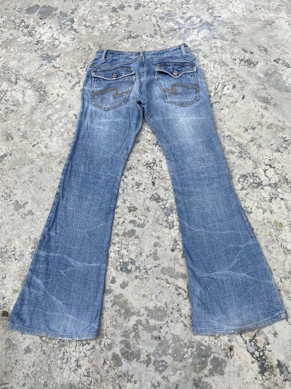 Beauty Beast × Hysteric Glamour × Vintage Vintage Y2K denim flare japanese double pocket Size 27" / US 4 / IT 40 - 2 Thumbnail