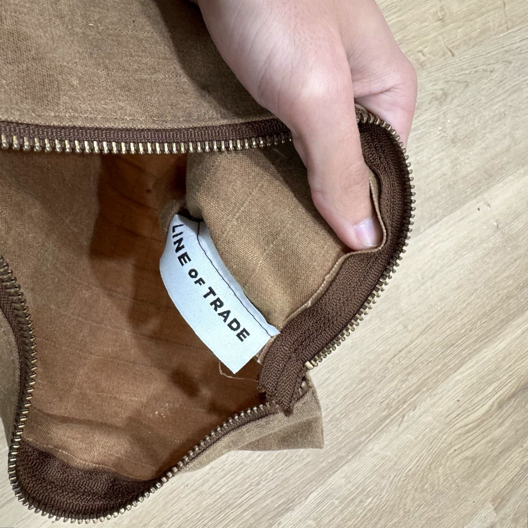 Vintage VINTAGE Line of Trade Pouch Tan Water Resistant Zip Closure Canvas EDC Army Clutch Size ONE SIZE - 5 Thumbnail