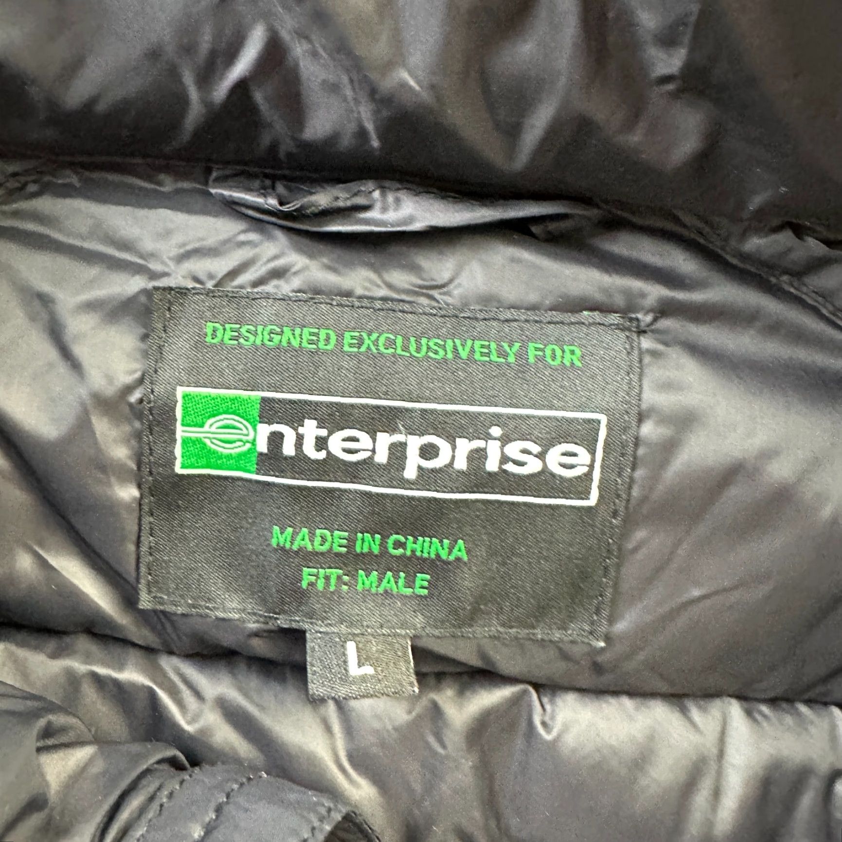 Vintage VINTAGE Image Solutions Enterprise Vest Mens Large Black Puffer Windbreaker Full Zip Casual Winter Fall Mens Size US L / EU 52-54 / 3 - 6 Thumbnail