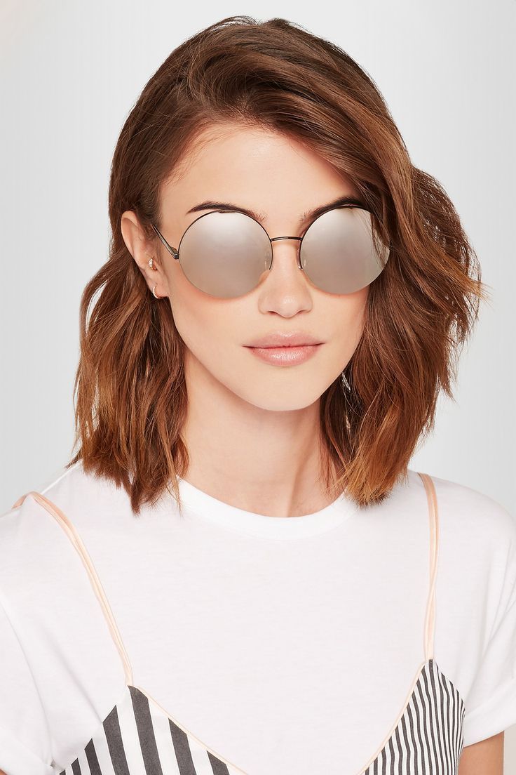 Victoria Beckham Victoria Beckham Supra Round Sunglasses Rose Gold Size ONE SIZE - 3 Thumbnail