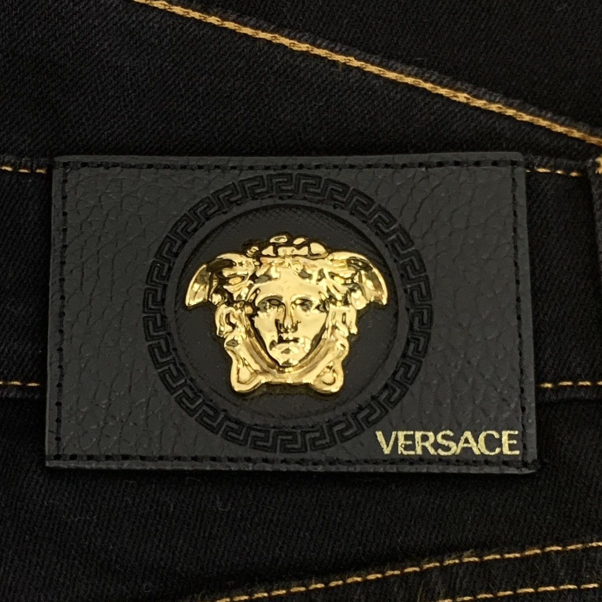 Versace Versace Black Logo Cut Line Cotton Casual Trousers K26WX Size US 32 / EU 48 - 6 Thumbnail