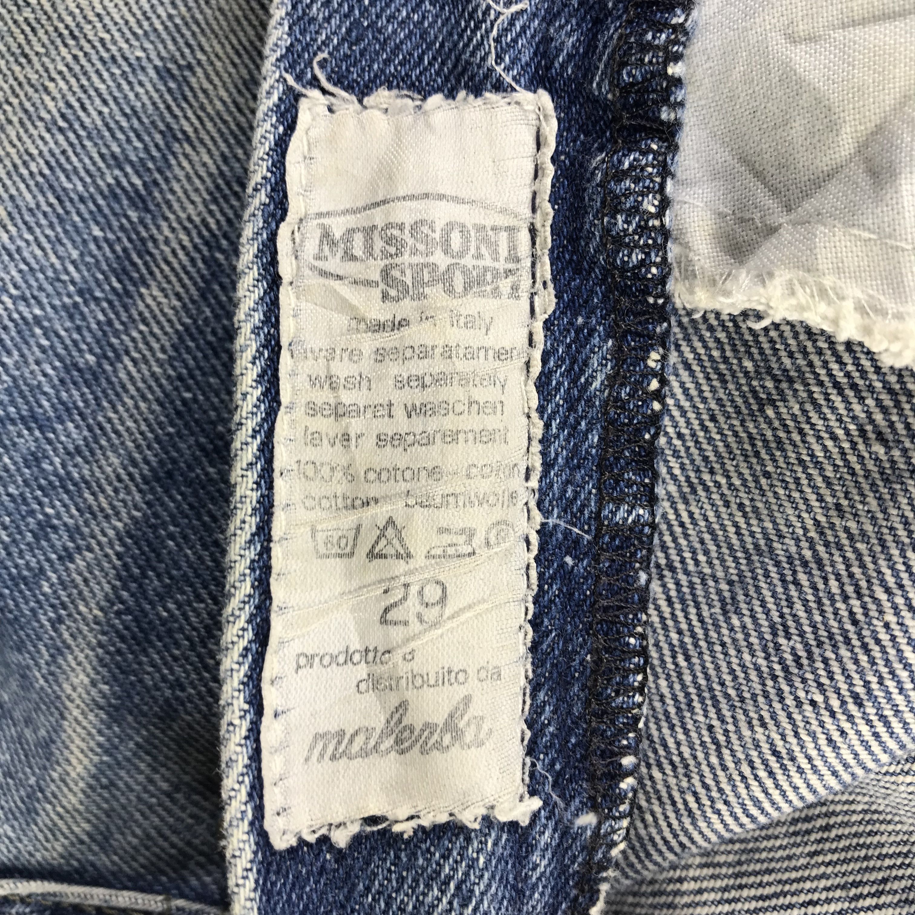 Missoni Vintage 90's Missoni Sport Jeans Light Wash Denim KJ3390 Size US 28 / EU 44 - 10 Thumbnail