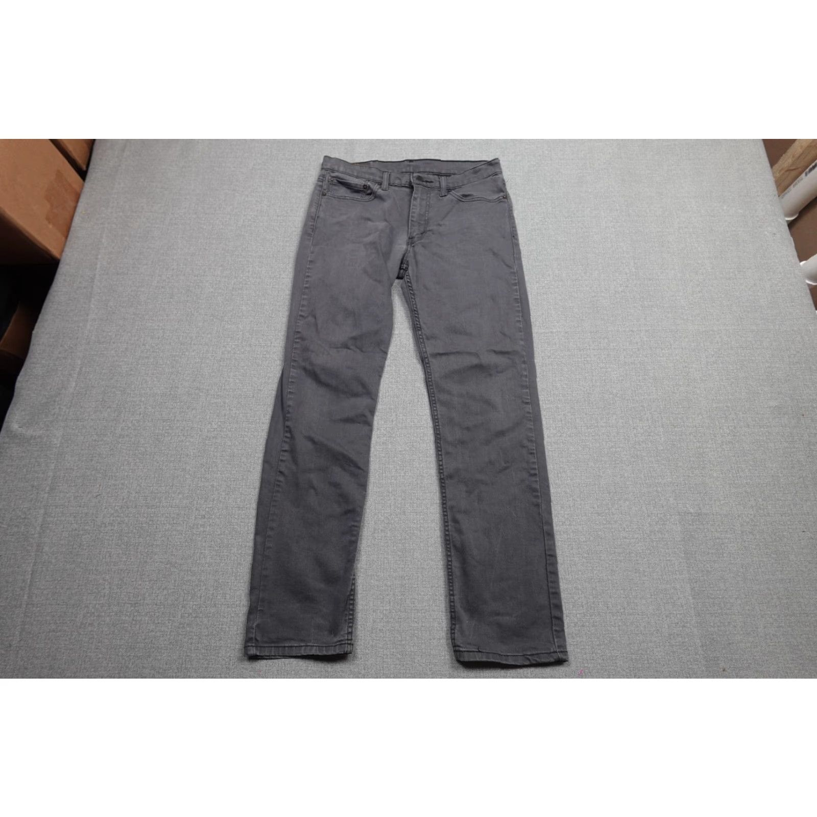Levi's Levi's 511 Slim Fit Jeans Mens 32x32 Gray Charcoal Wash Denim Stretch Pants Size US 32 / EU 48 - 3 Thumbnail