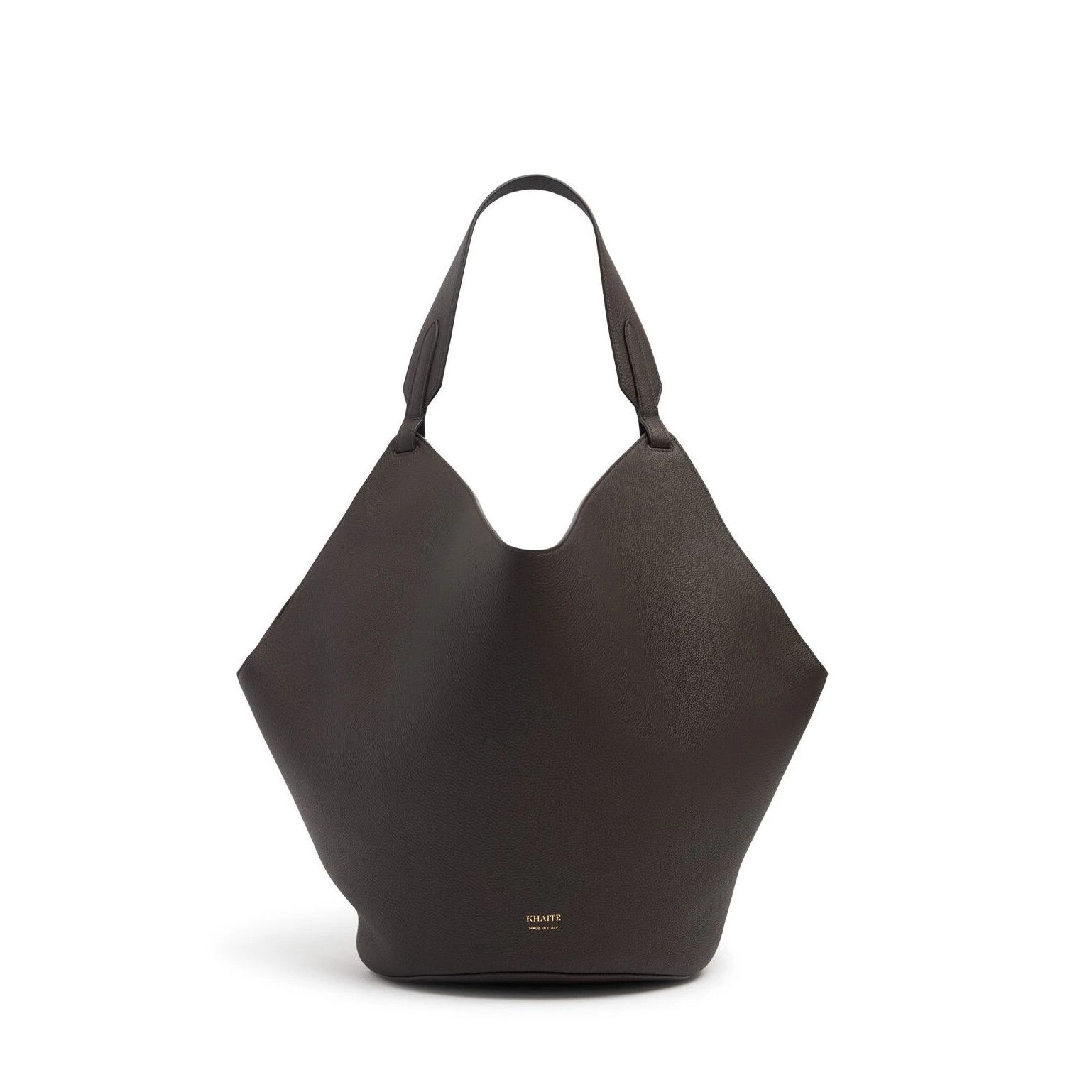 KHAITE KHAITE Lotus Medium $2900 Espresso Leather Tote Bag New And Size ONE SIZE - 1 Thumbnail