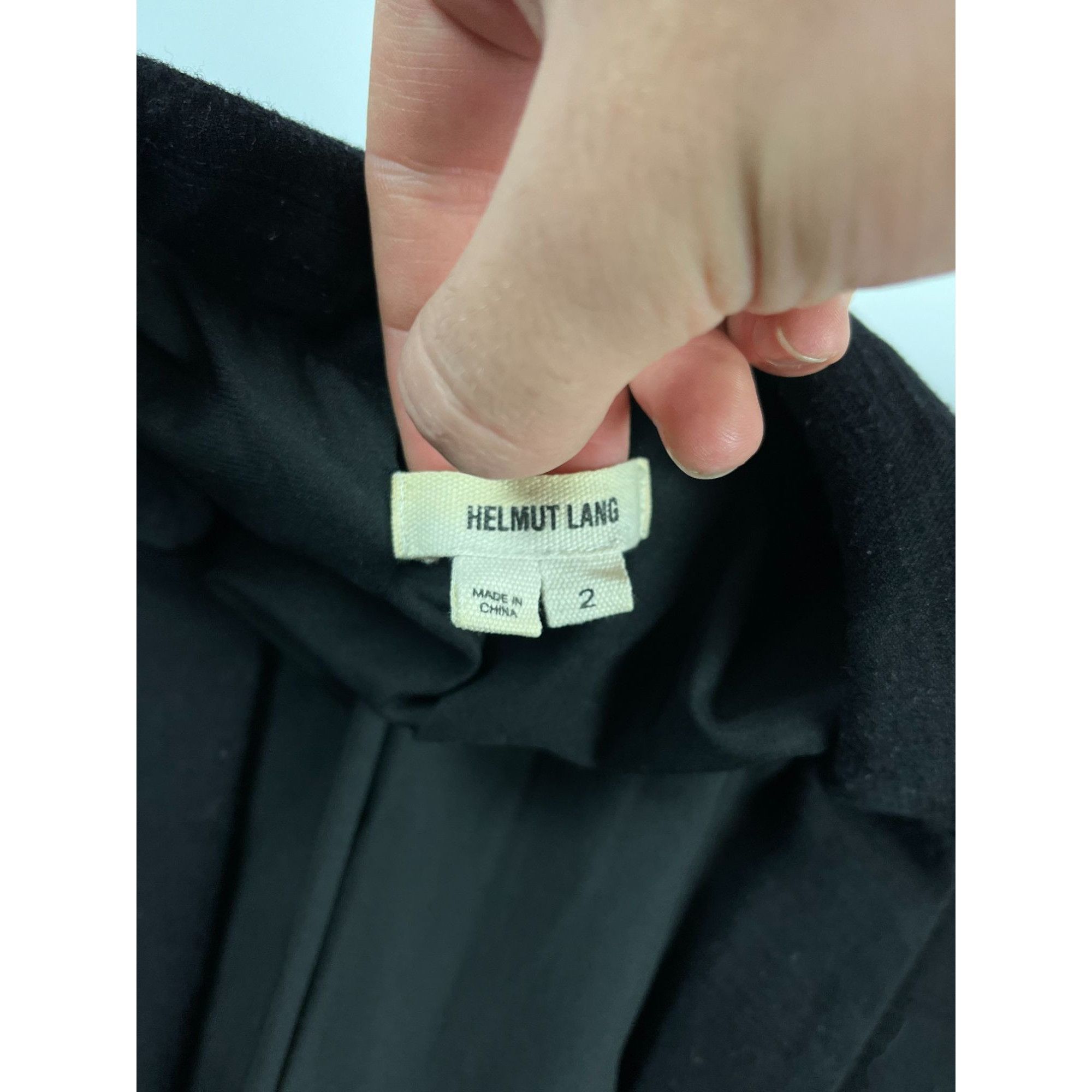 Helmut Lang Helmut Lang Black Blazer Jacket Size 2 Womens Wool Blend Pro Size XS / US 0-2 / IT 36-38 - 3 Thumbnail