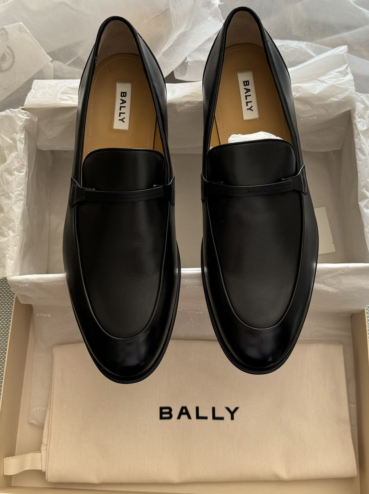 Bally Waylon Loafers Calf Leather black Size US 12 / EU 45 - 1 Thumbnail