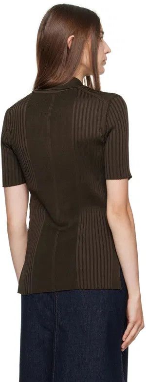 Jil Sander o1loc1c1124 Polos in Coffee Size S / US 4 / IT 40 - 3 Thumbnail