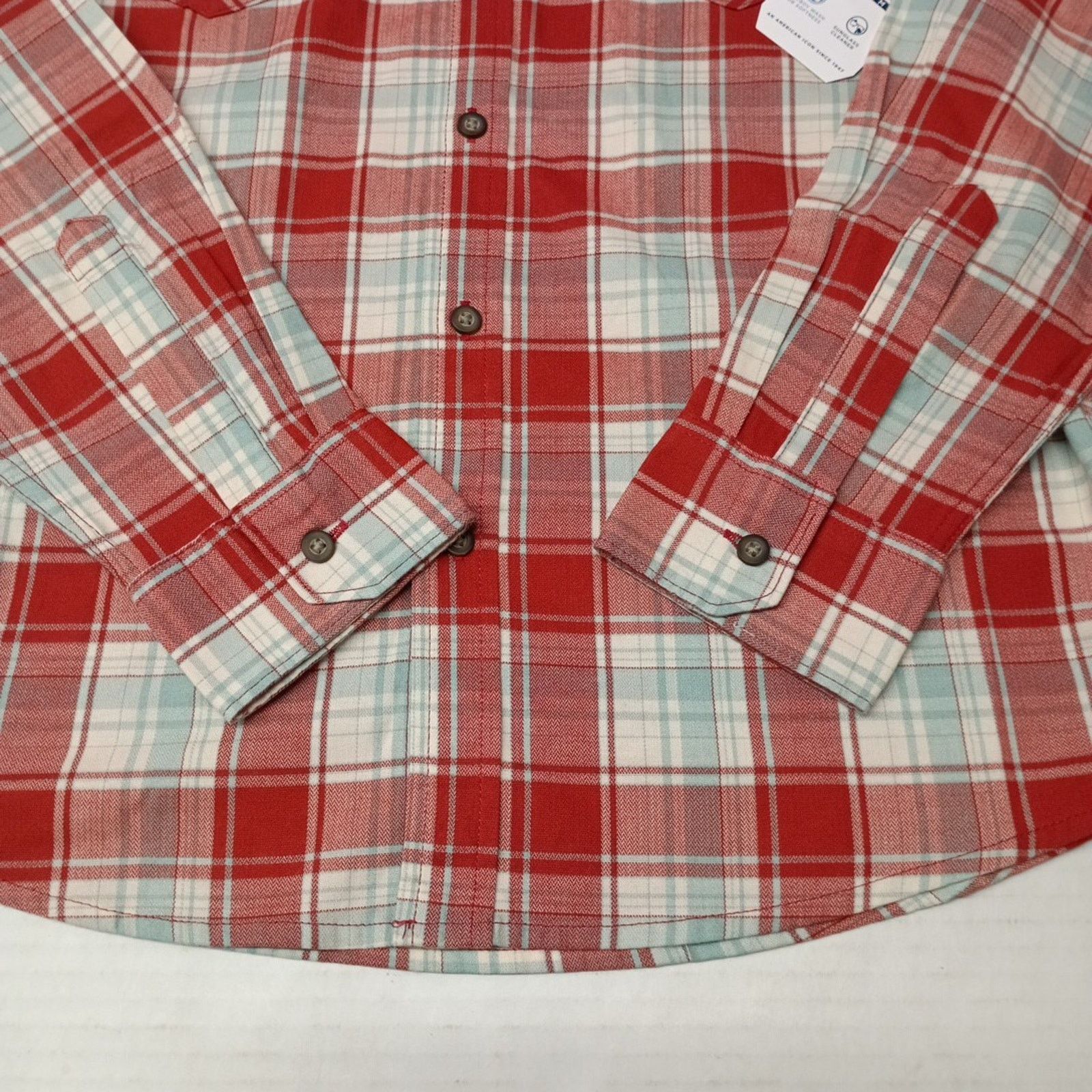Wrangler Wrangler Cowboy Wash Shirt Men's Size S Red Sky Blue Plaid Size US S / EU 44-46 / 1 - 2 Thumbnail